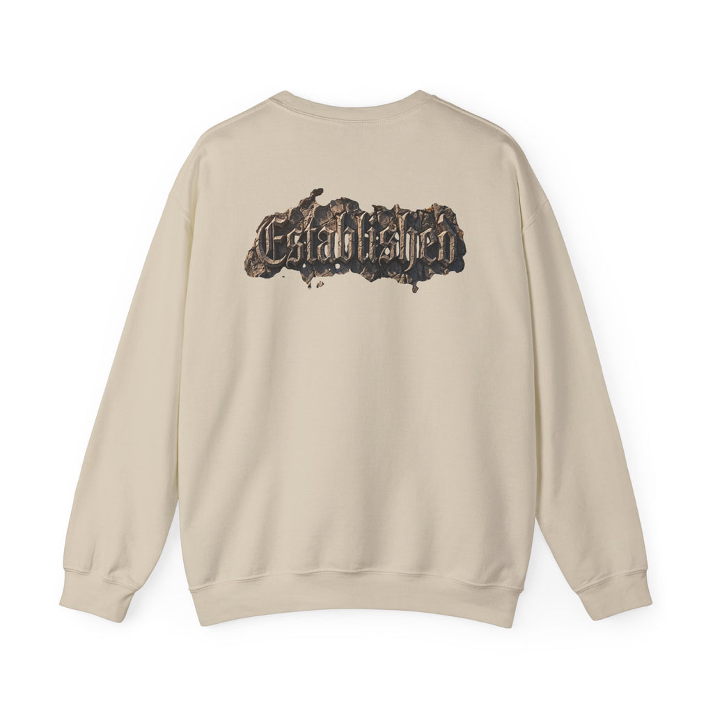 Established Gothic Crewneck Sweatshirt — Vintage Metal Band Style