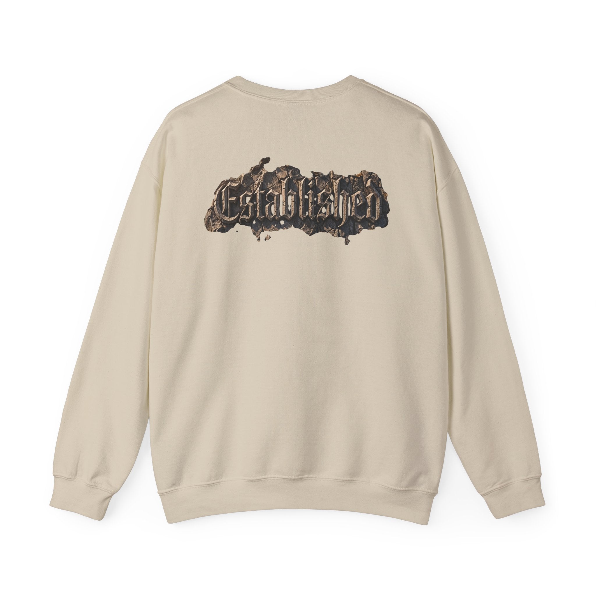 Established Gothic Crewneck Sweatshirt — Vintage Metal Band Style