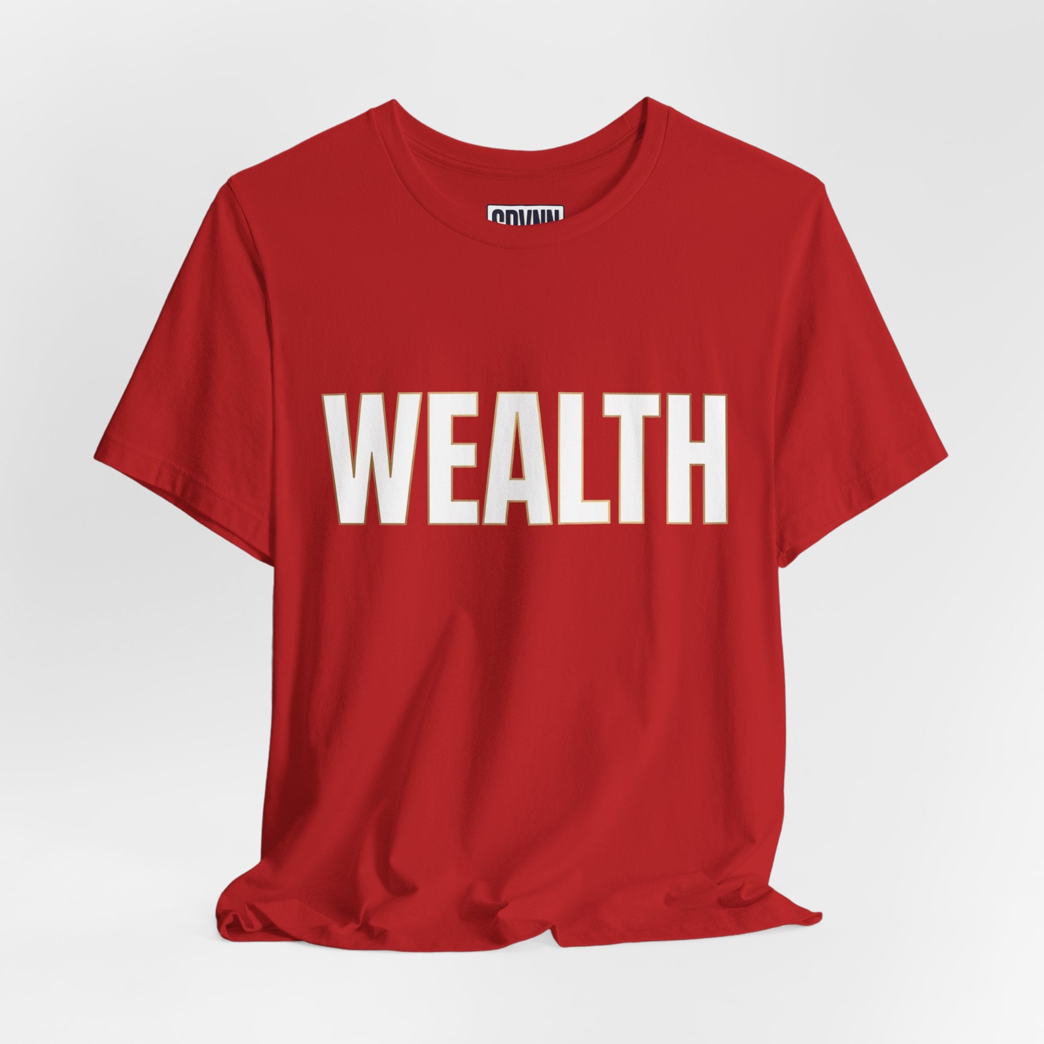 Wealth Graphic Tee — Bold 'WEALTH' Statement T-Shirt