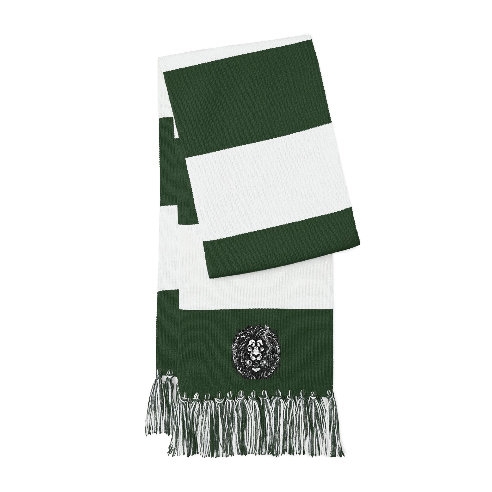 SPVNN Embroidered Spectator Scarf — Striped Crest Patch Supporter Scarf