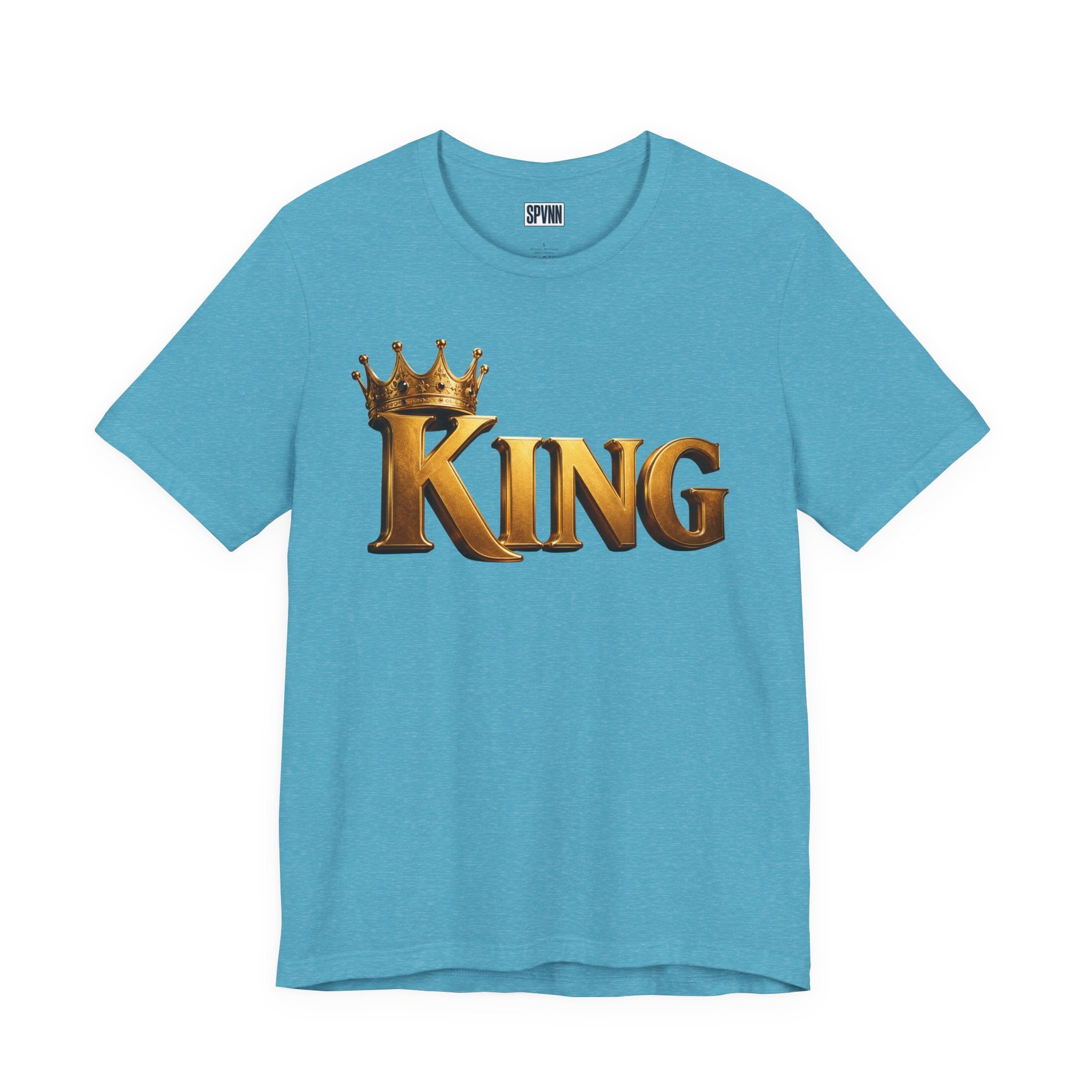 King Graphic Tee — Gold Crown Shirt for Men & Fathers