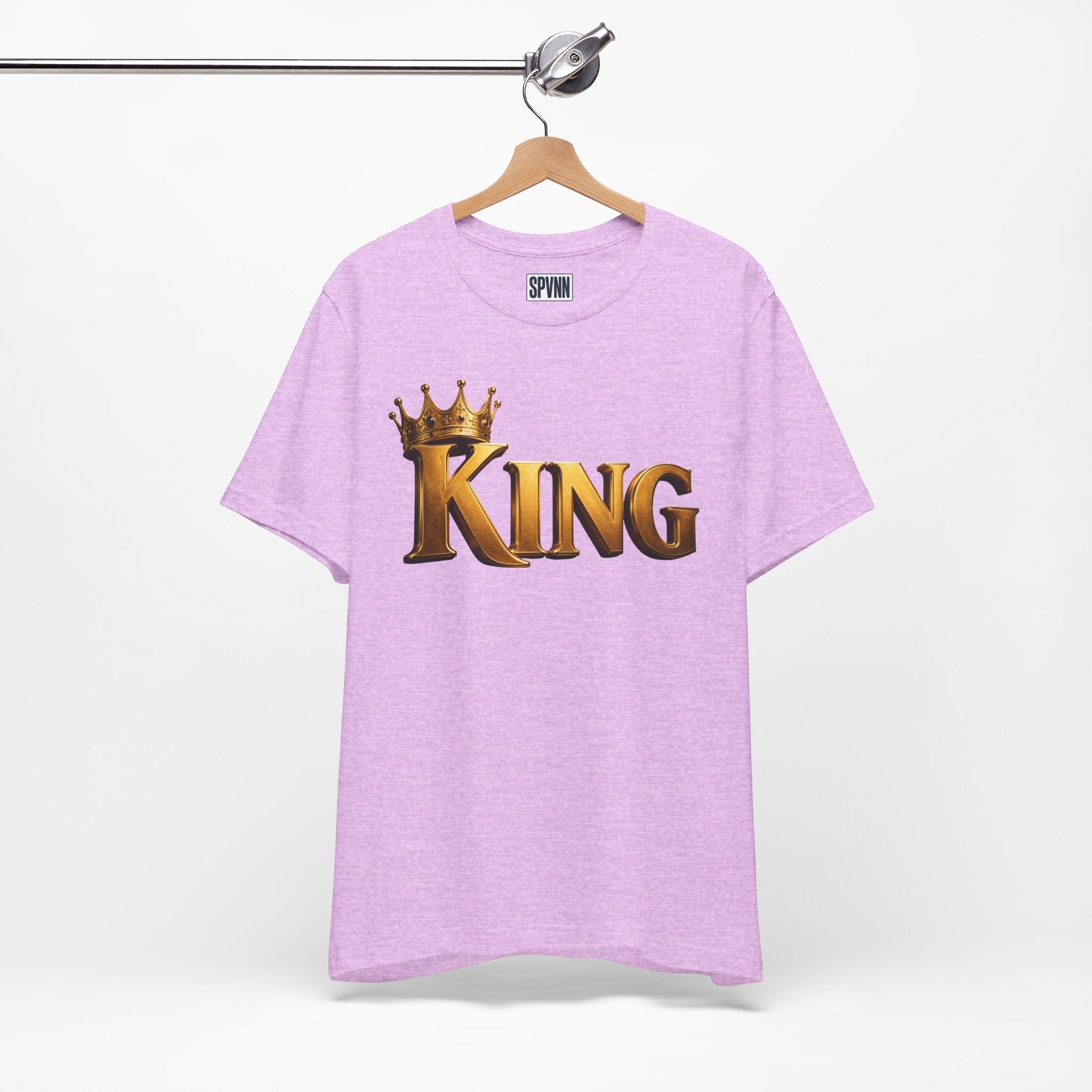 King Graphic Tee — Gold Crown Shirt for Men & Fathers