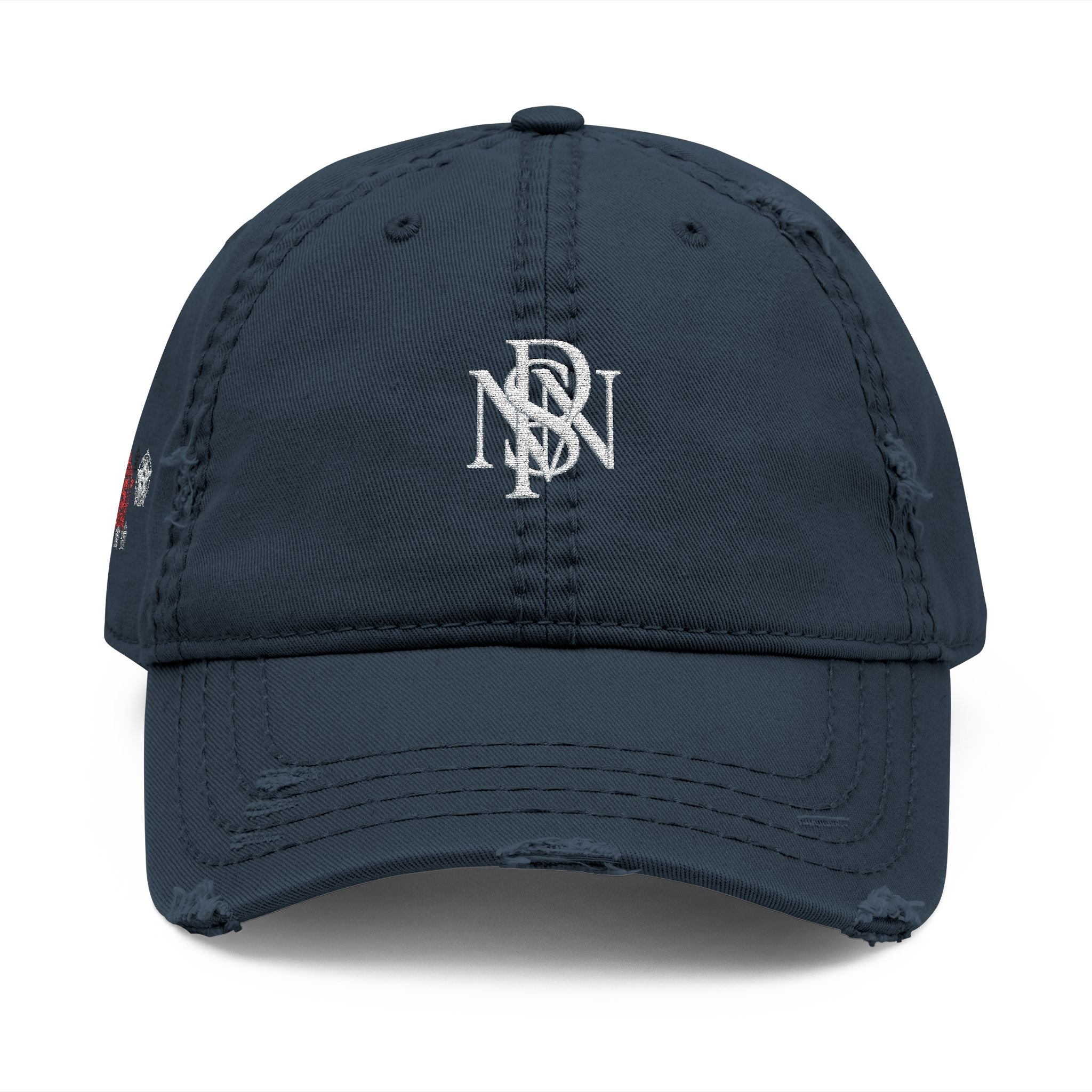 Distressed Embroidered Hat