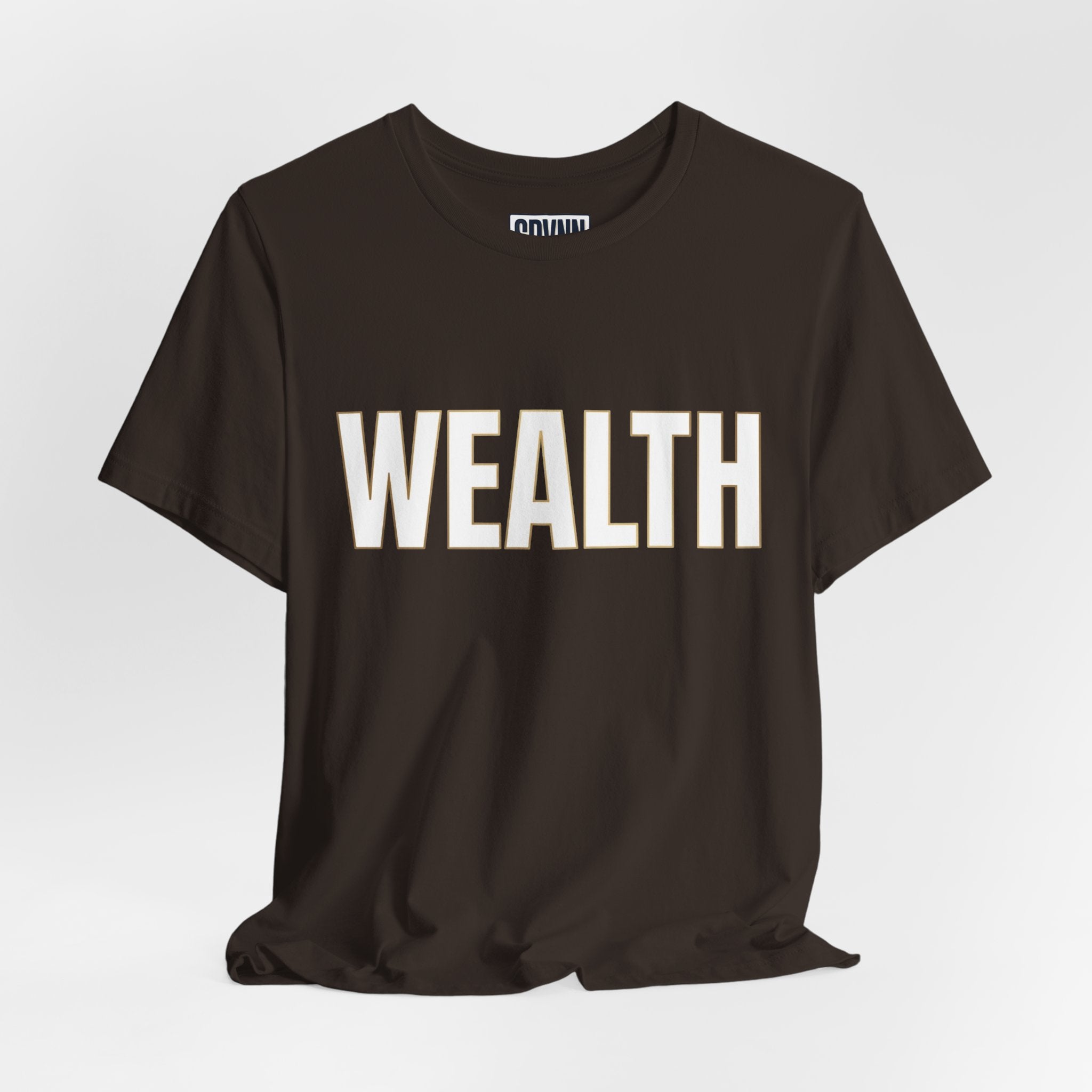 Wealth Graphic Tee — Bold 'WEALTH' Statement T-Shirt