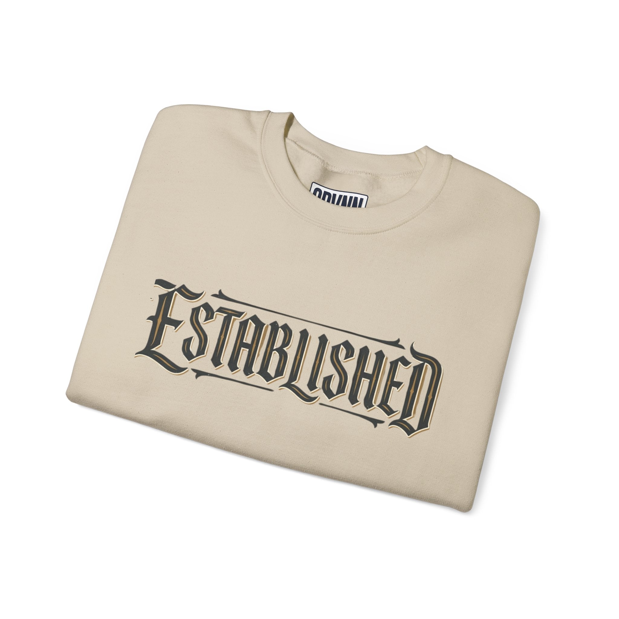 Established Gothic Crewneck Sweatshirt — Vintage Metal Band Style