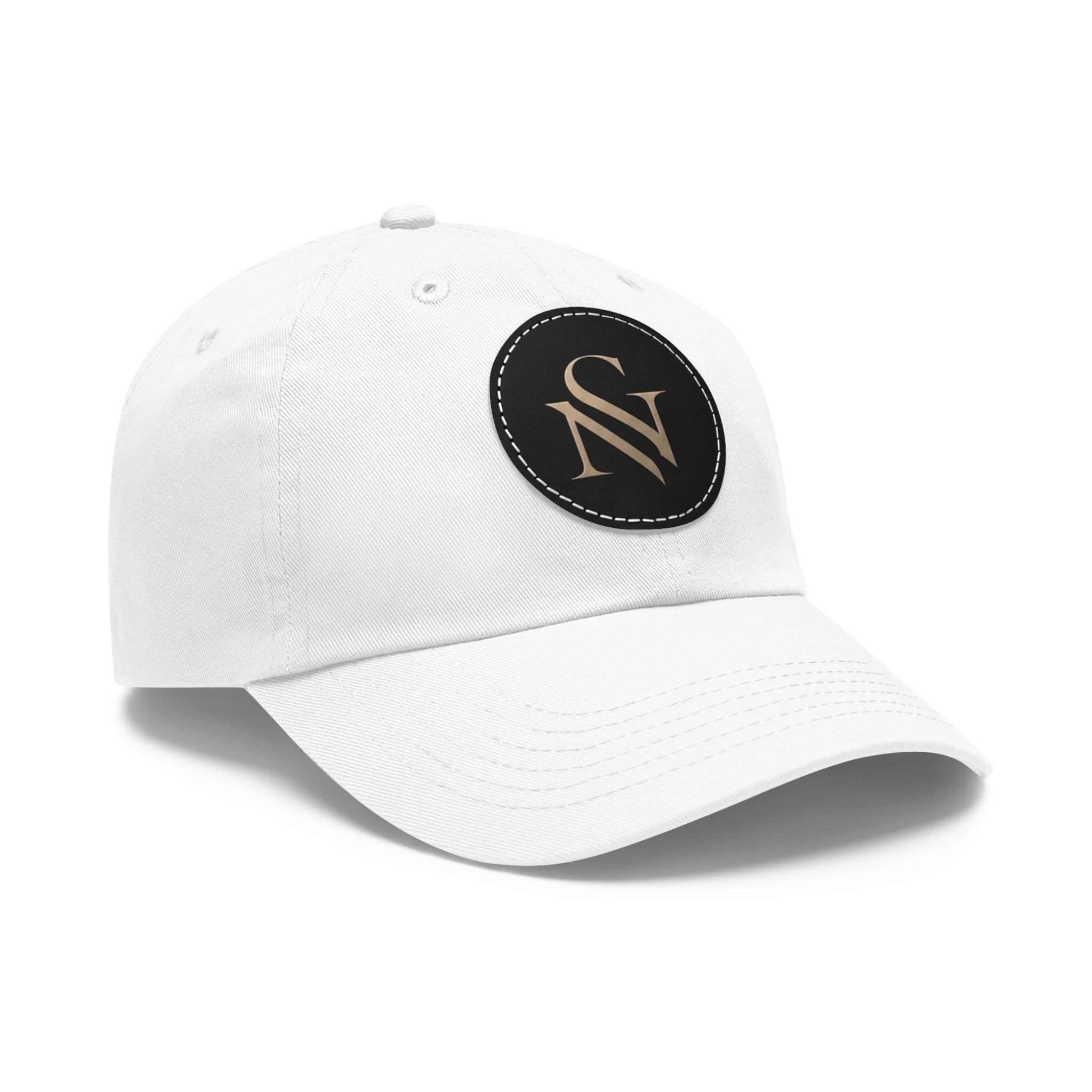 SPVNN Monogram Leather Patch Dad Hat — Elegant NS Cap