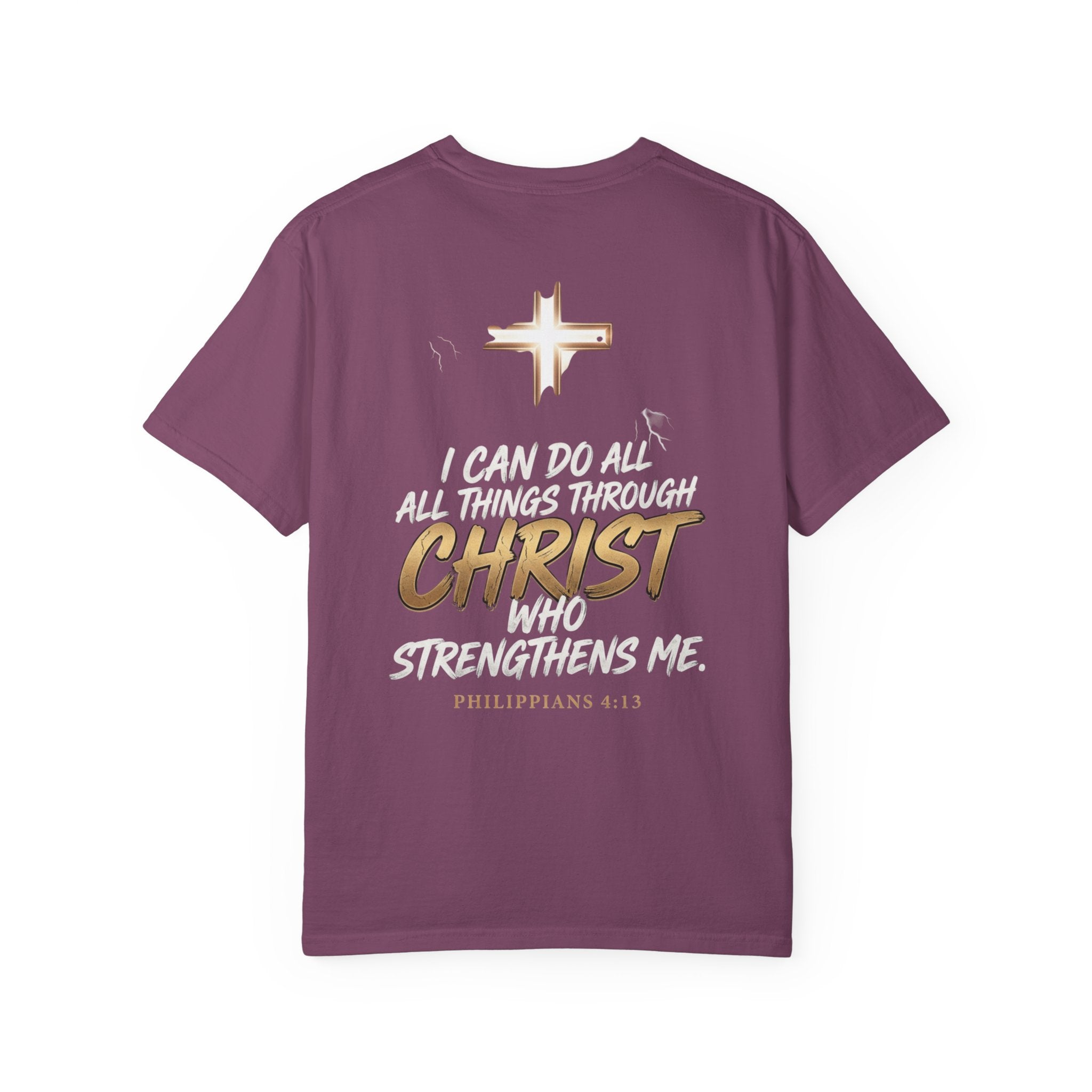 Christian 'Overcome' Graphic T-Shirt — Philippians Faith Tee