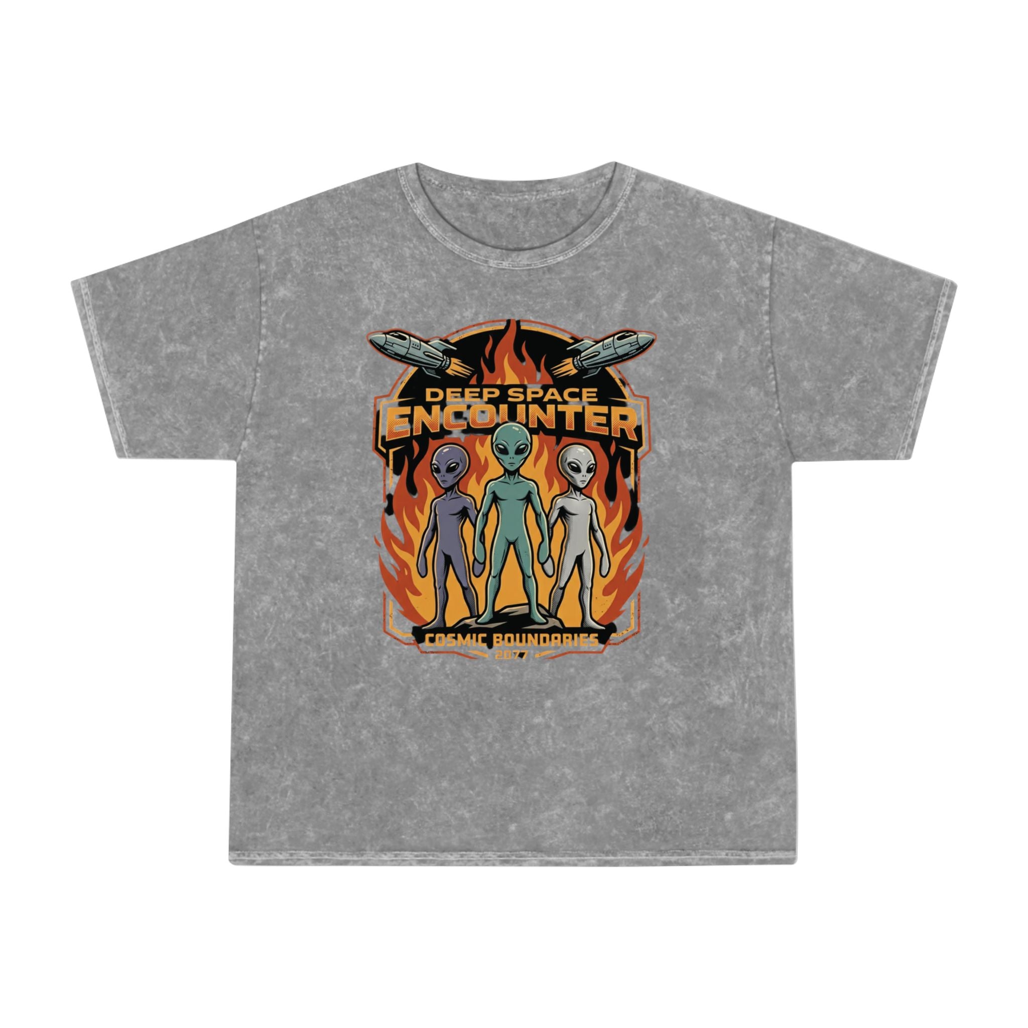 Deep Space Encounter Alien T-Shirt — Astra Defenders Graphic Tee