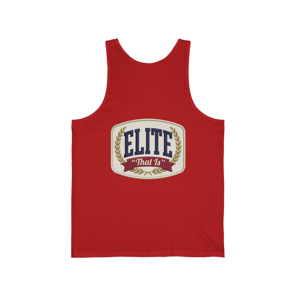 Elite "Built Different" Tank Top — Retro Athletic Graphic Muscle Tank