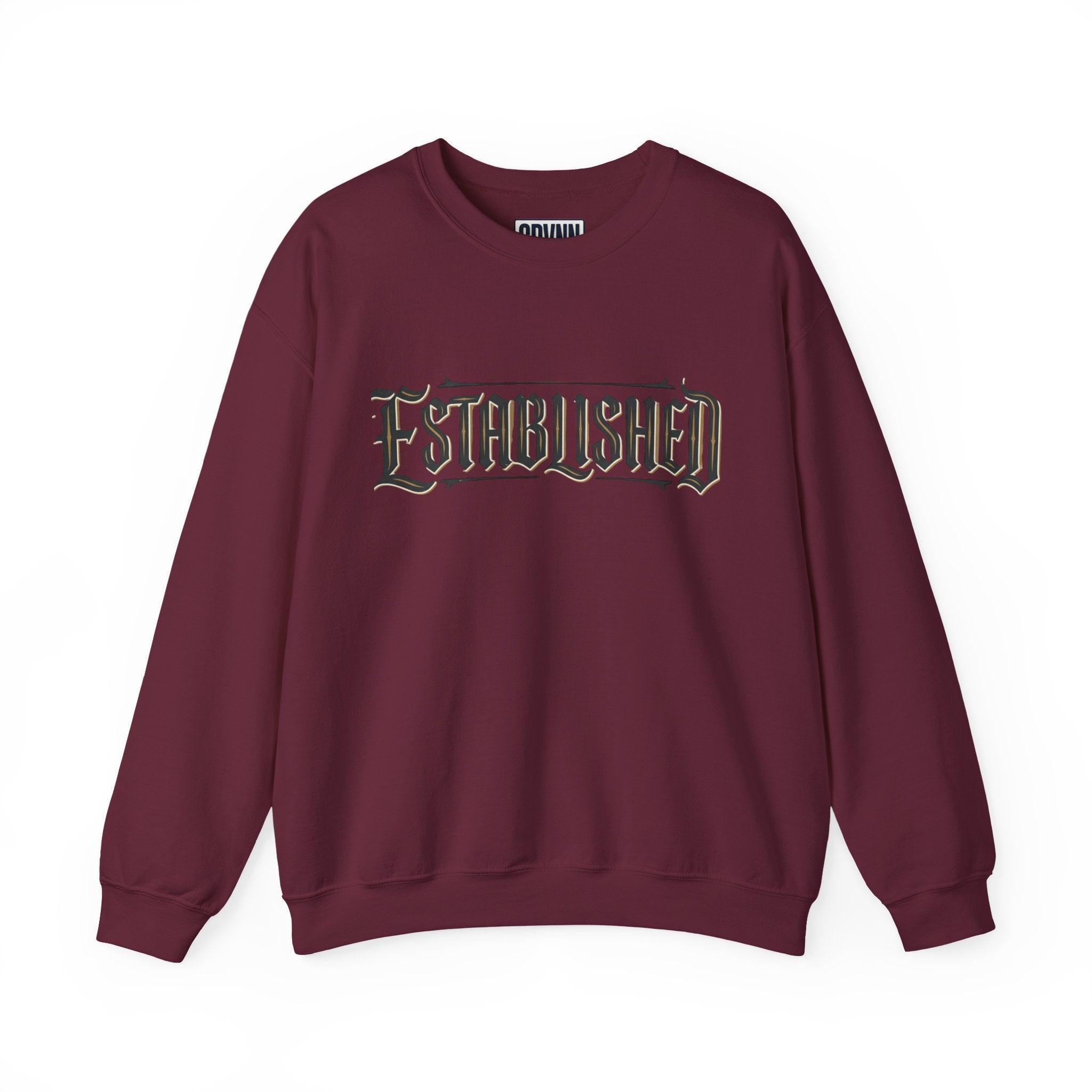 SPVNN Established Gothic Crewneck Sweatshirt – Vintage Metal Band Style – Men's S–4XL