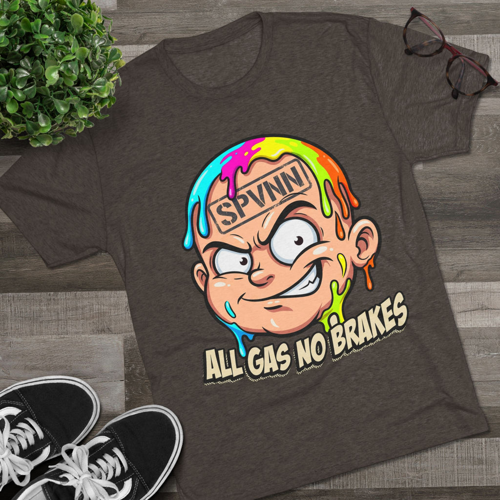 All Gas No Brakes Colorful Drip Graphic Tee