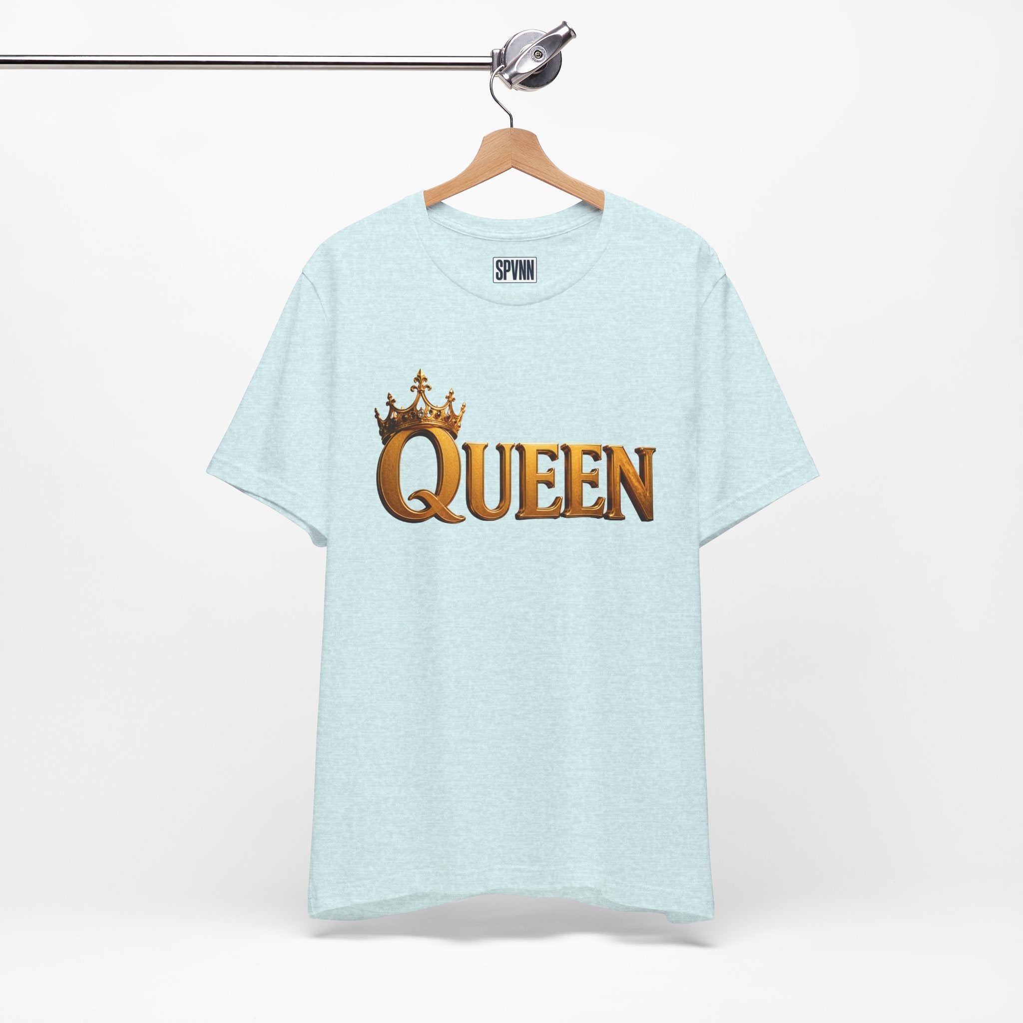 Queen Crown T-Shirt — Gold Royalty Graphic Tee