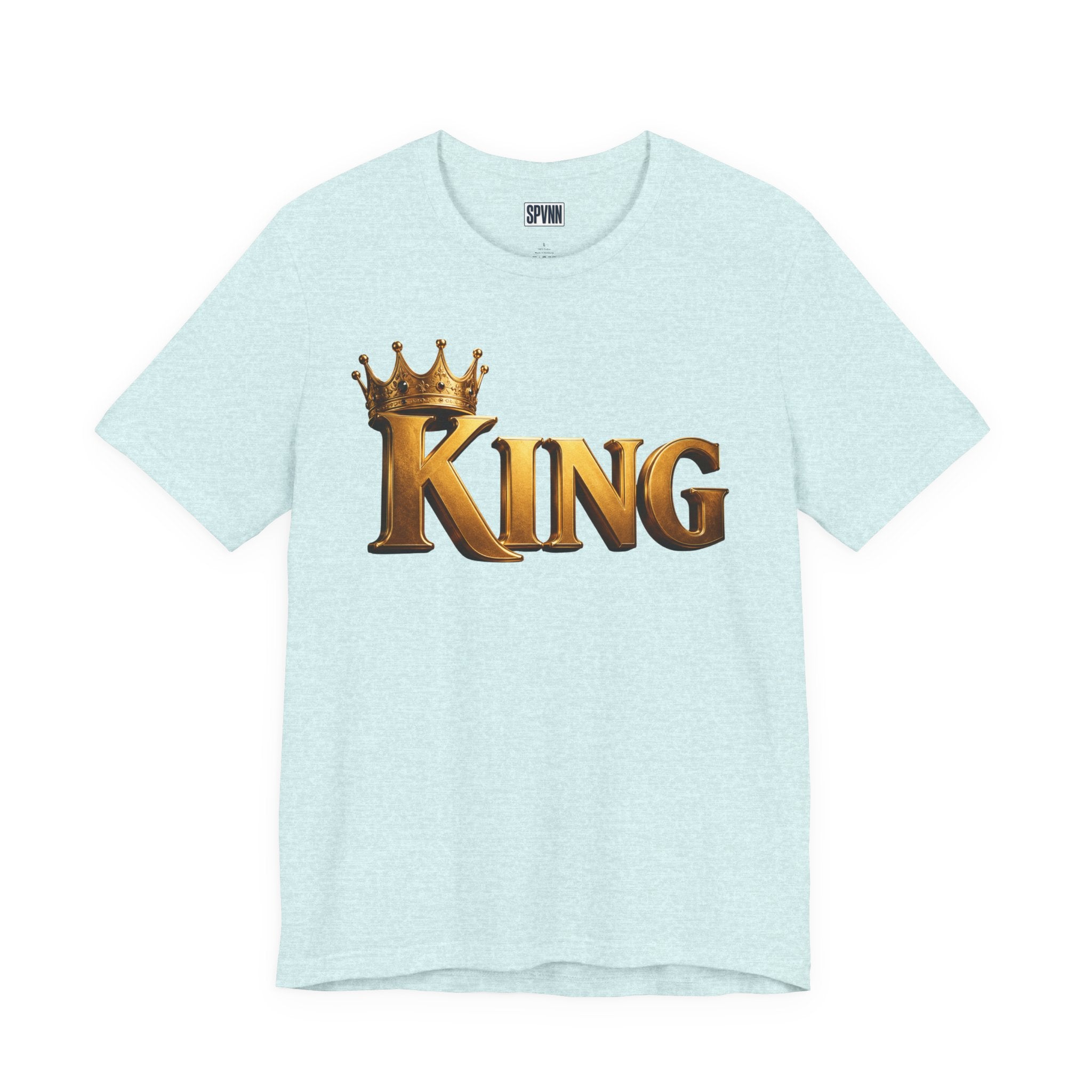 King Graphic Tee — Gold Crown Shirt for Men & Fathers