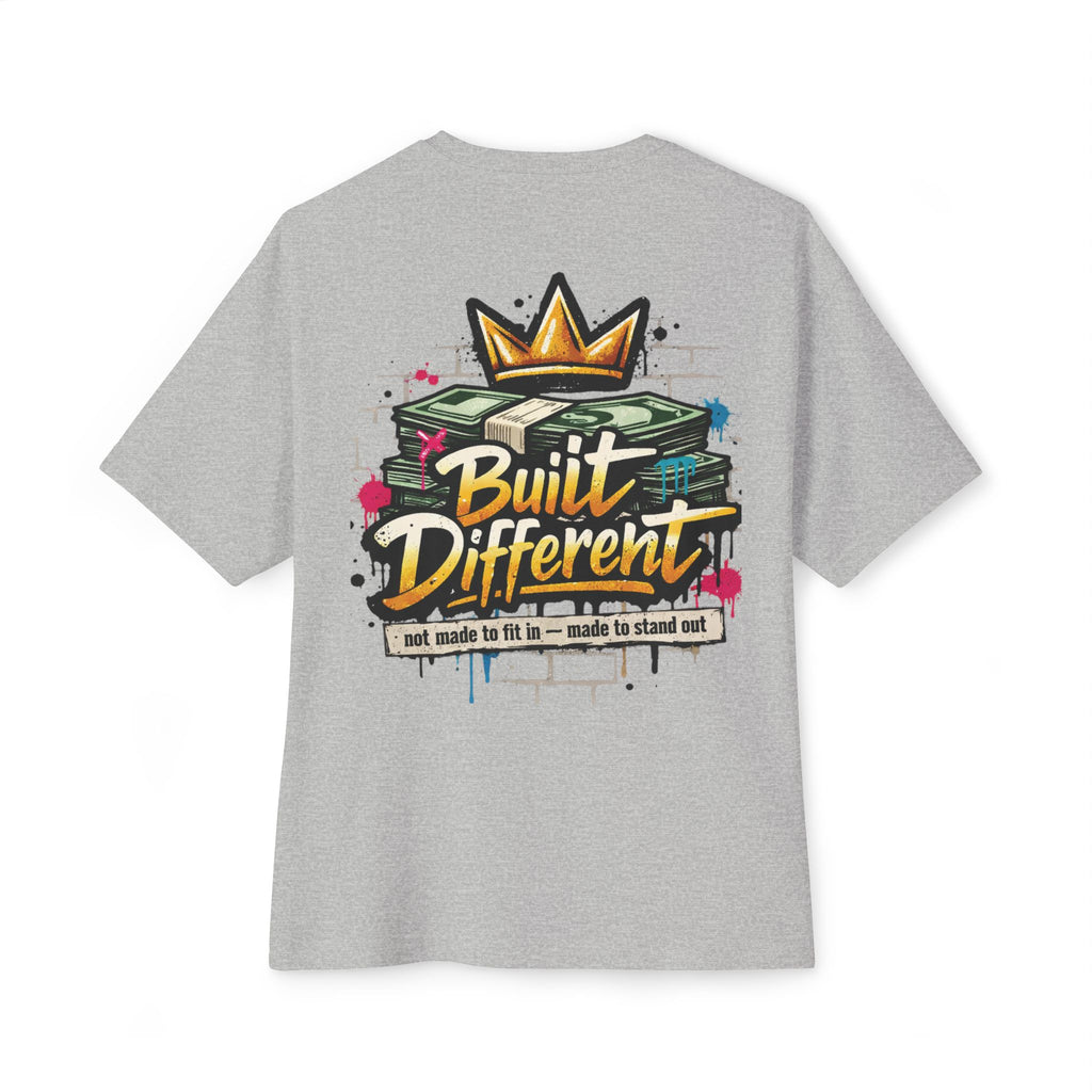 SPVNN Built Different Oversized Tee — Crown & Money Graphic