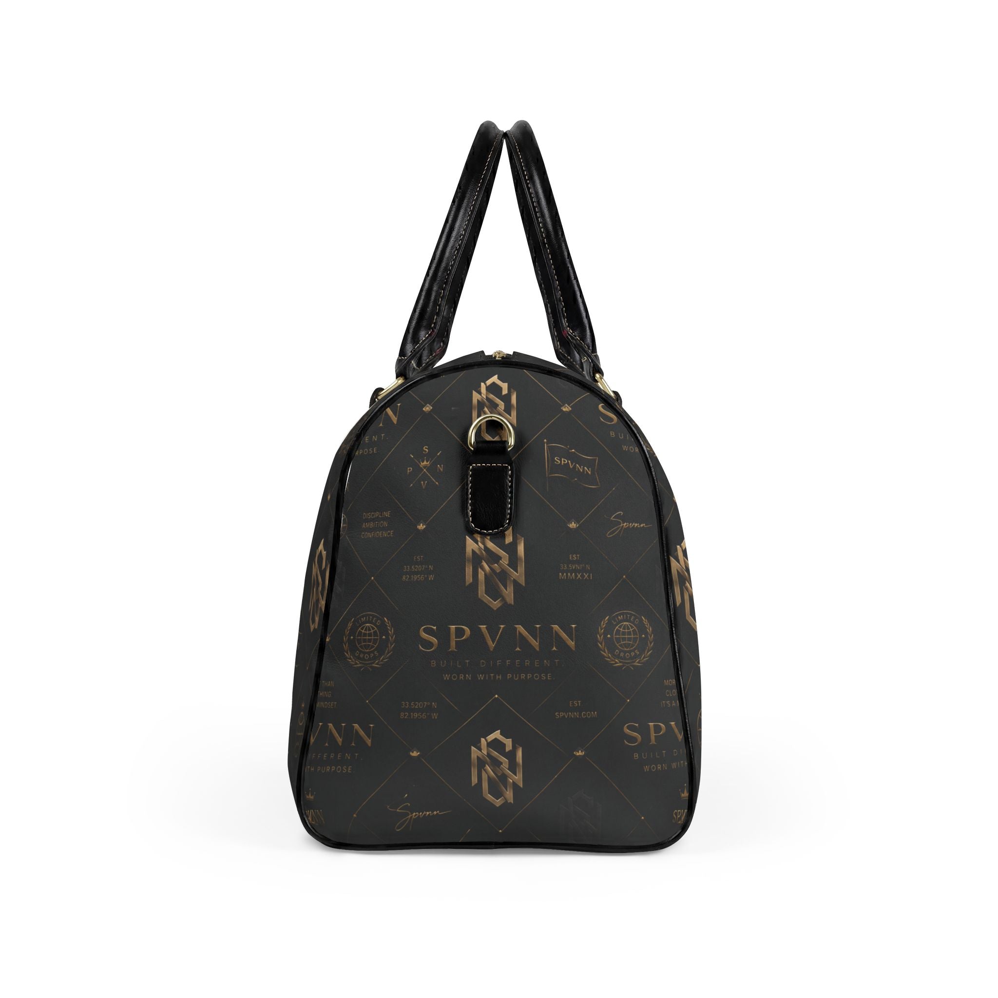 Faux Leather Travel Bag