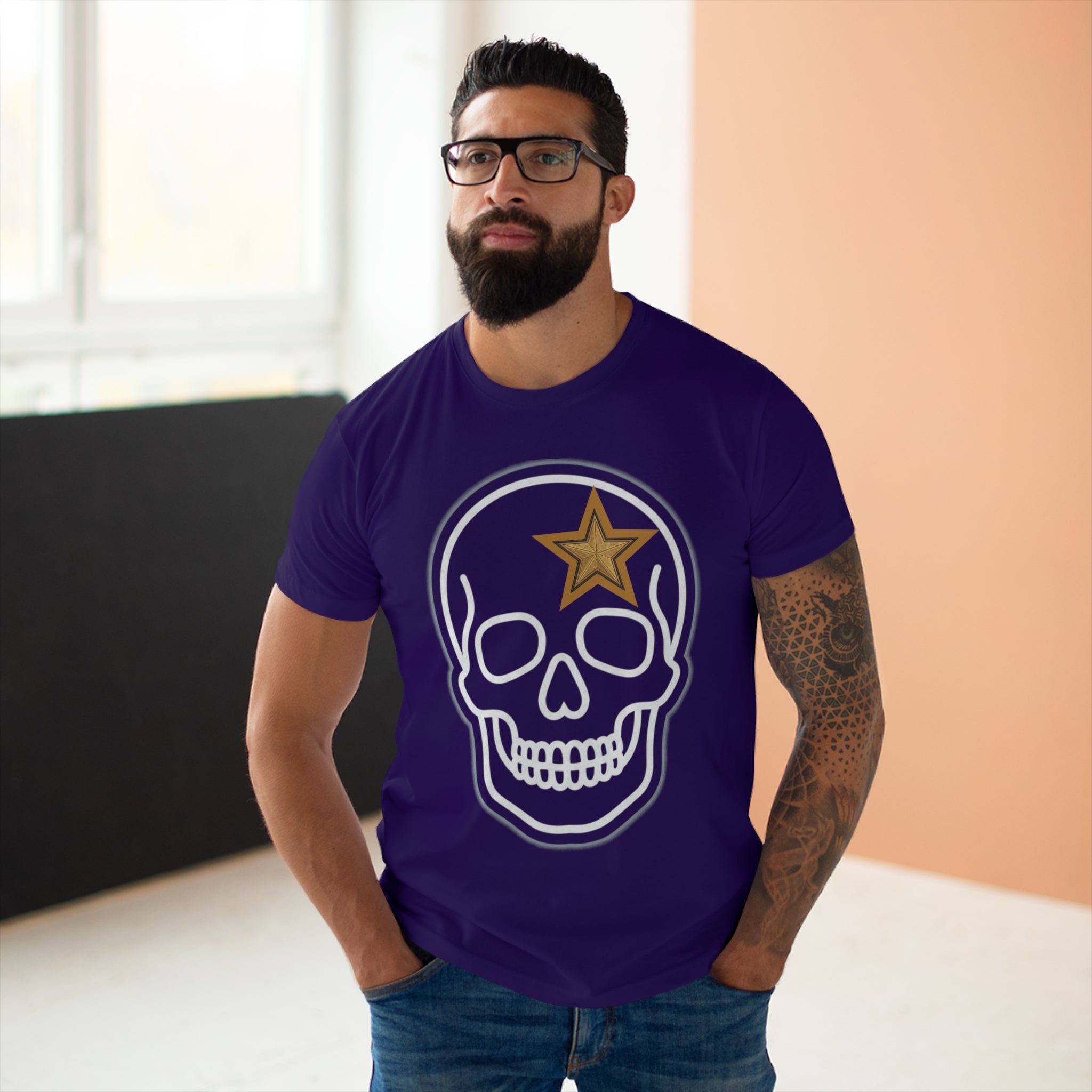 Motorcycle Skull T-Shirt — Vintage Biker Graphic Tee