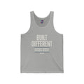Elite "Built Different" Tank Top — Retro Athletic Graphic Muscle Tank