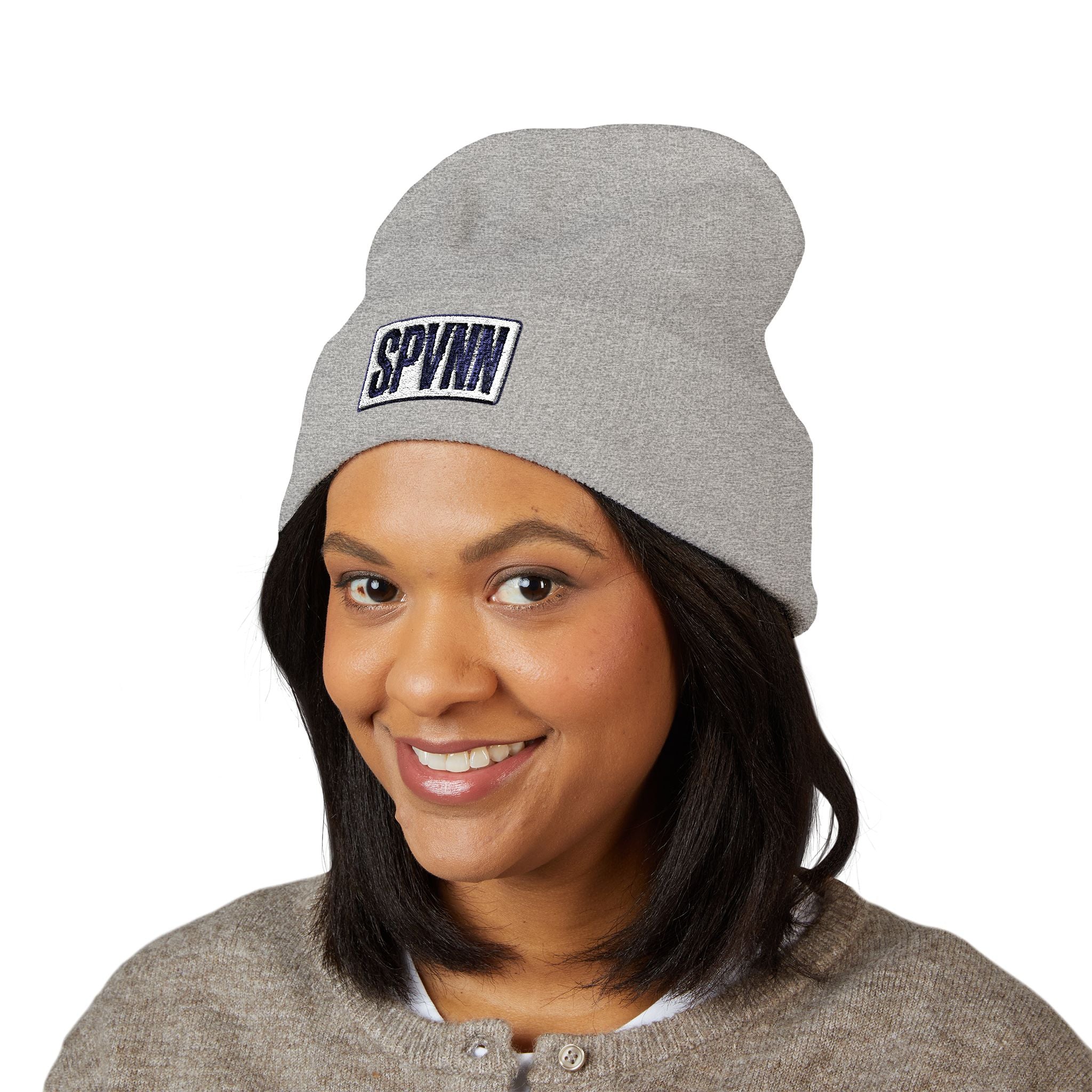 SPVNN Classic Cuffed Beanie — Embroidered Logo Knit Hat
