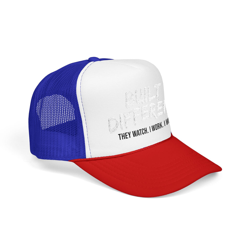 Trucker Hat — "Built Different" Foam Mesh Cap