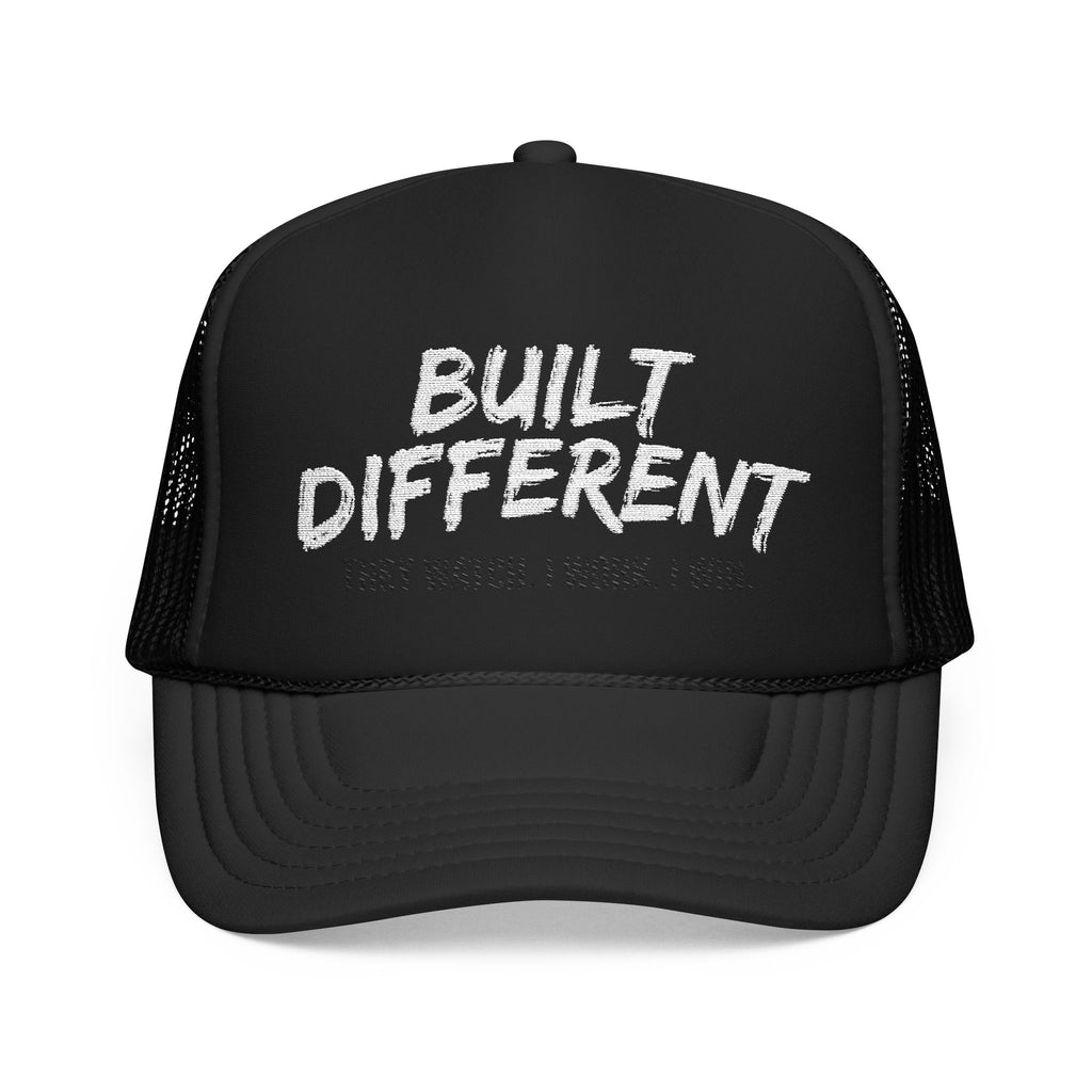 Trucker Hat — "Built Different" Foam Mesh Cap