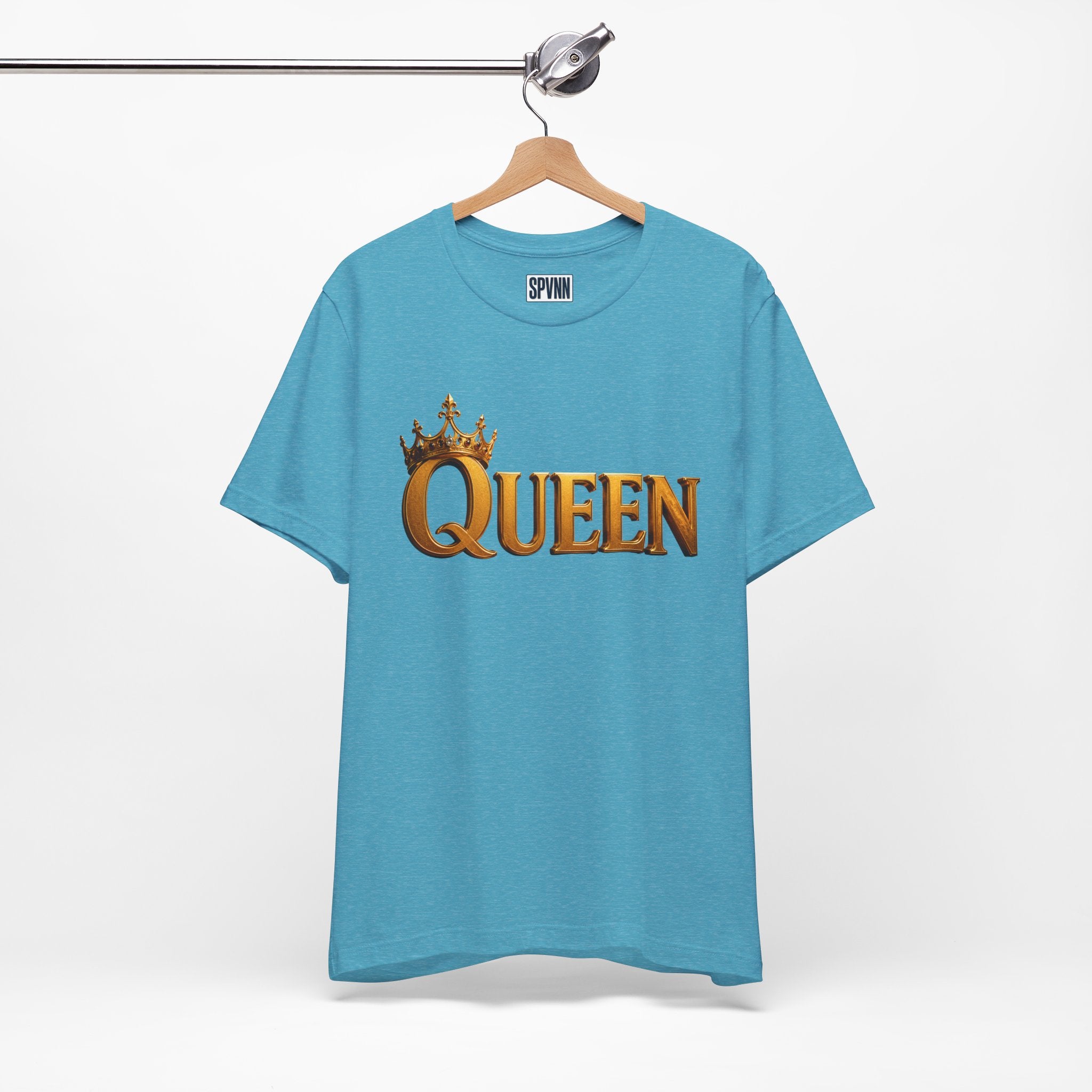 Queen Crown T-Shirt — Gold Royalty Graphic Tee