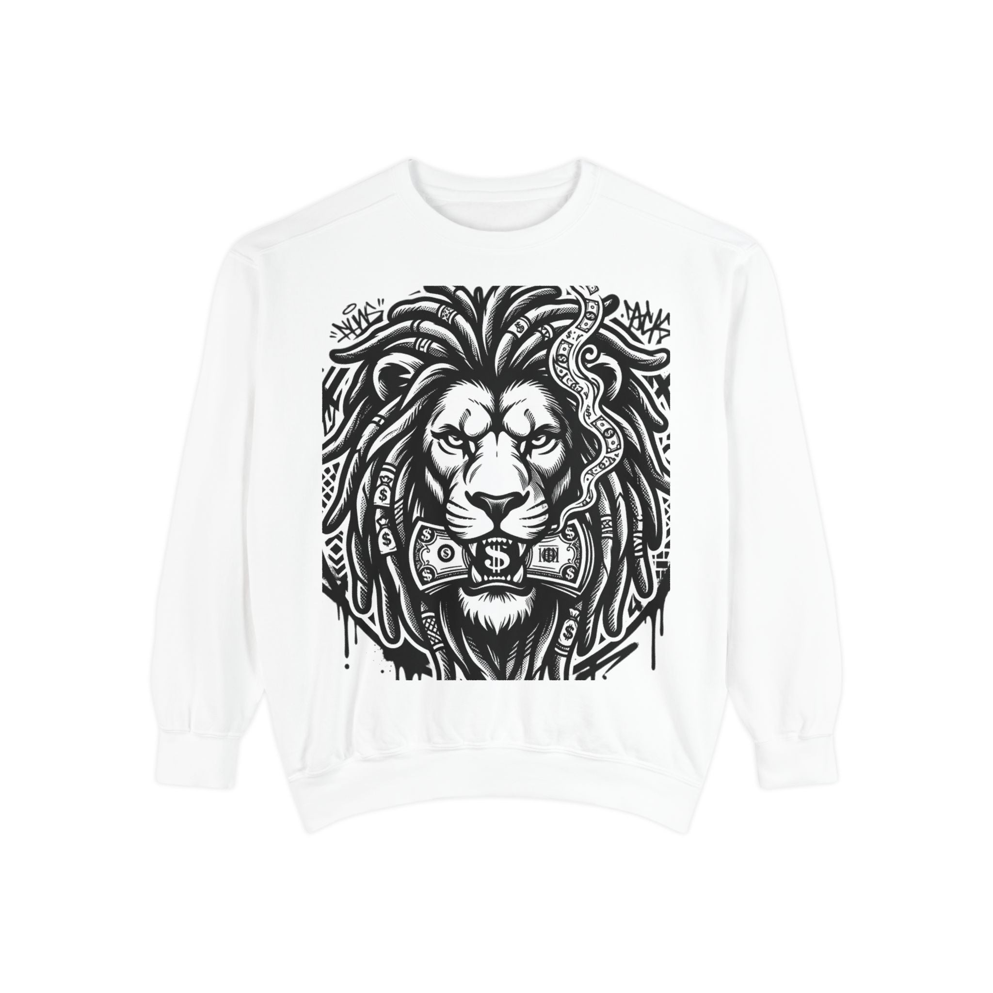 SPVNN Graffiti Lion Crewneck — Built Different Sweatshirt