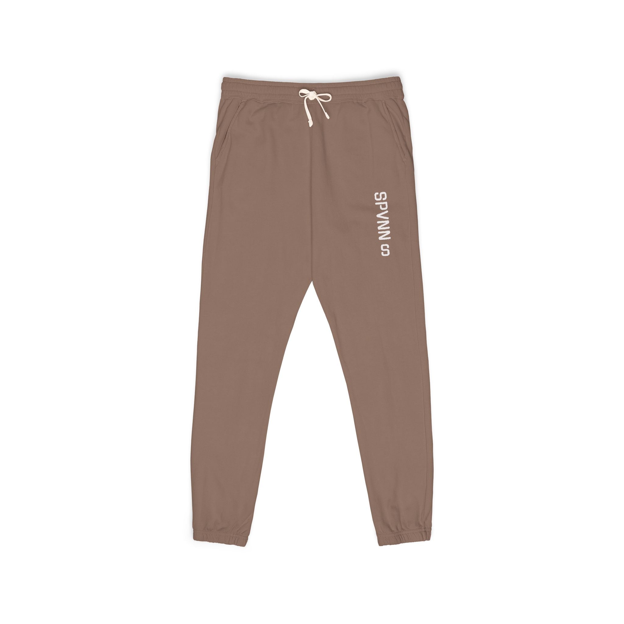 SPVNN Garment-Dyed Fleece Sweatpants — 'Survival of' Side Print