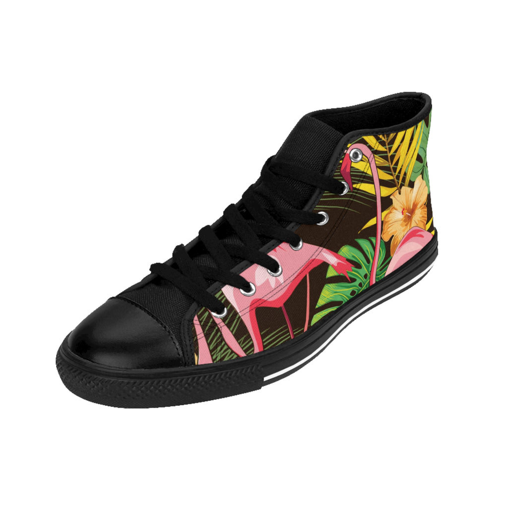 Tropical Flamingo High-Top Sneakers