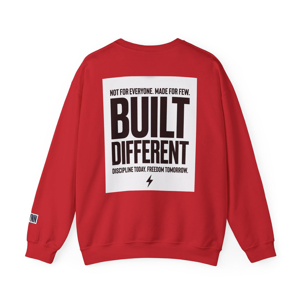 Built Different Crewneck Sweatshirt — "They Watch. I Work. I Win." Motivational Pullover