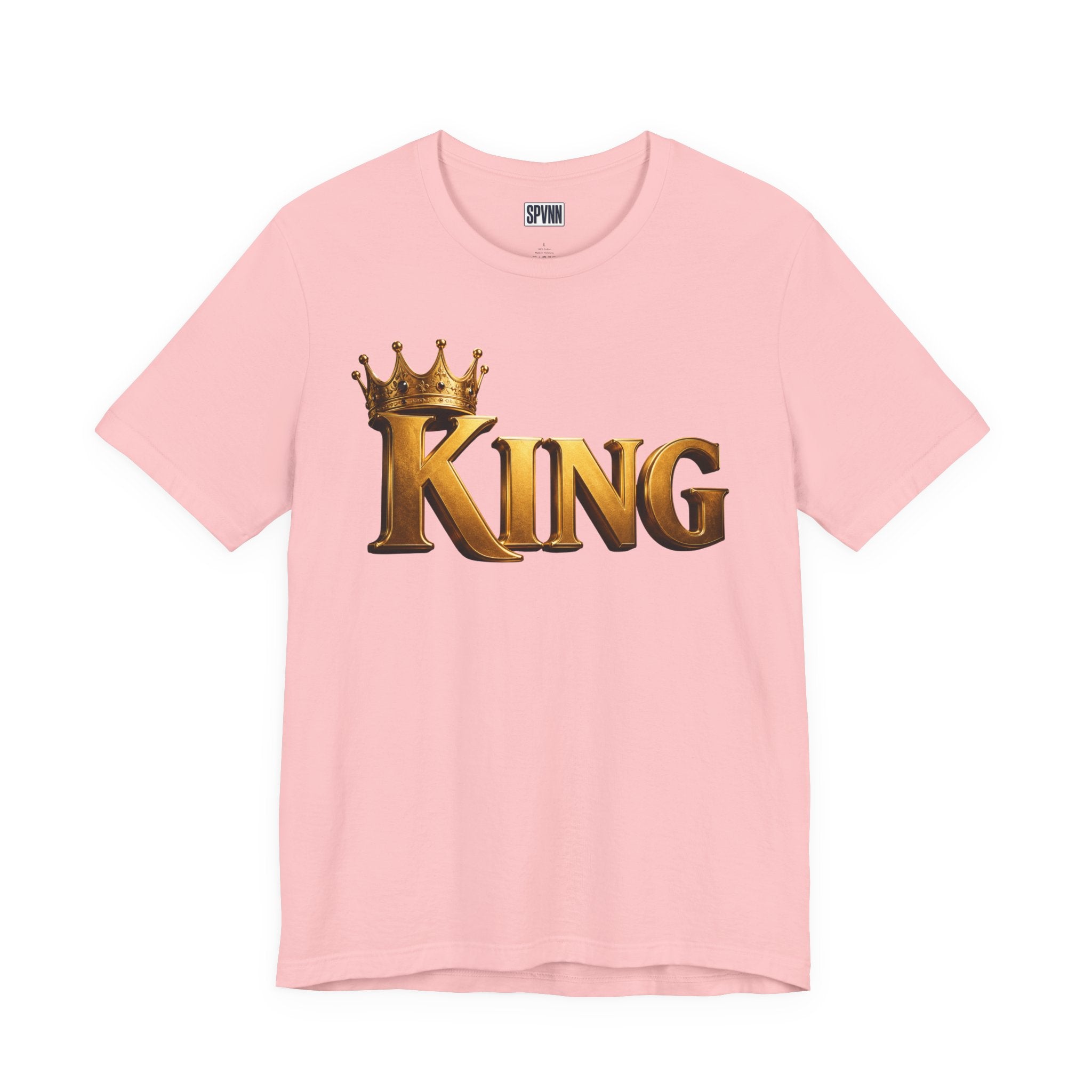 King Graphic Tee — Gold Crown Shirt for Men & Fathers