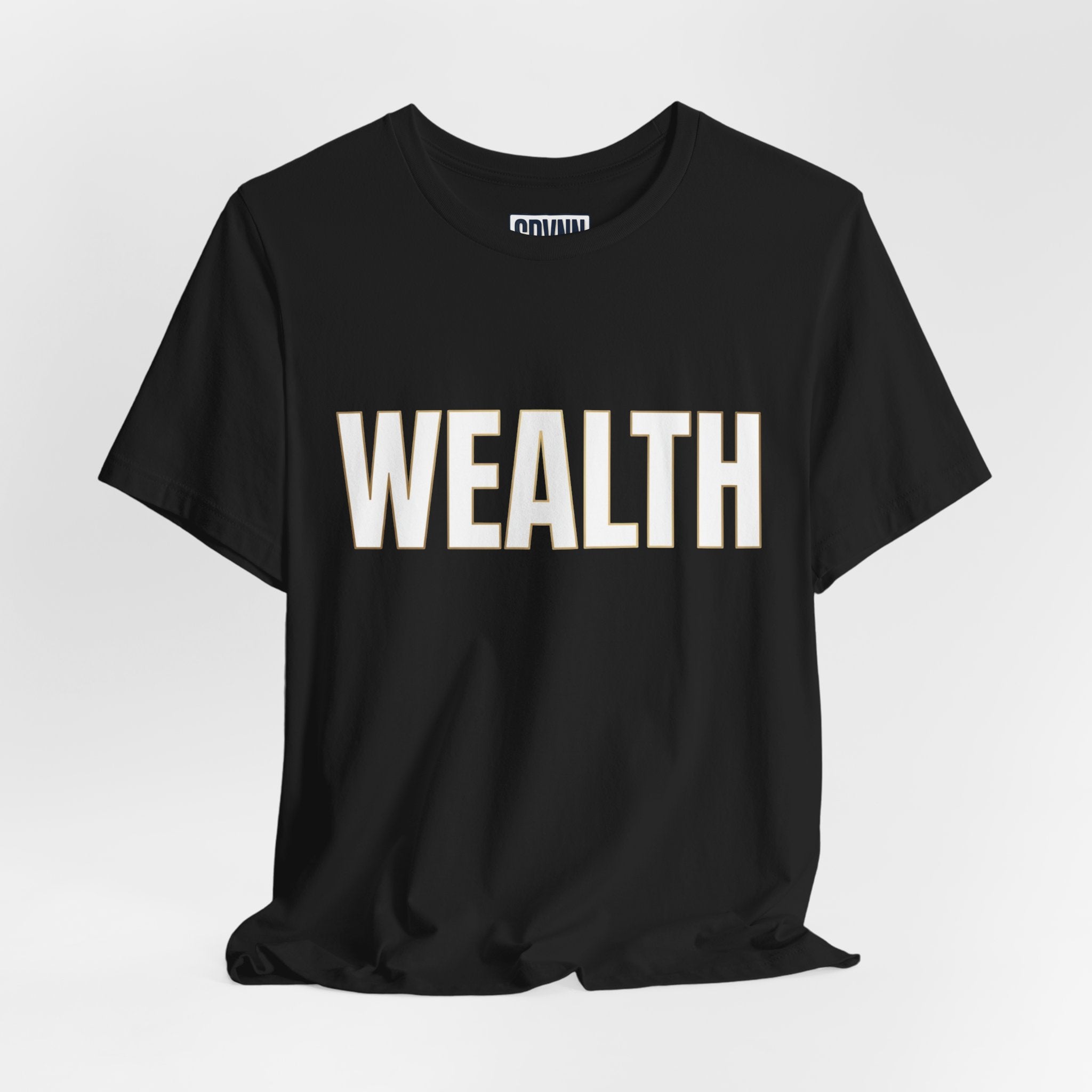 Wealth Graphic Tee — Bold 'WEALTH' Statement T-Shirt