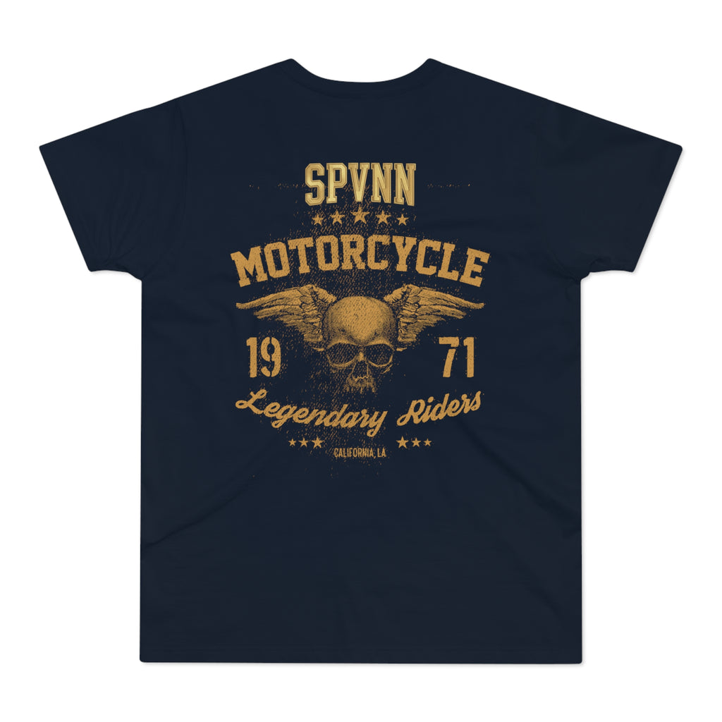 Motorcycle Skull T-Shirt — Vintage Biker Graphic Tee