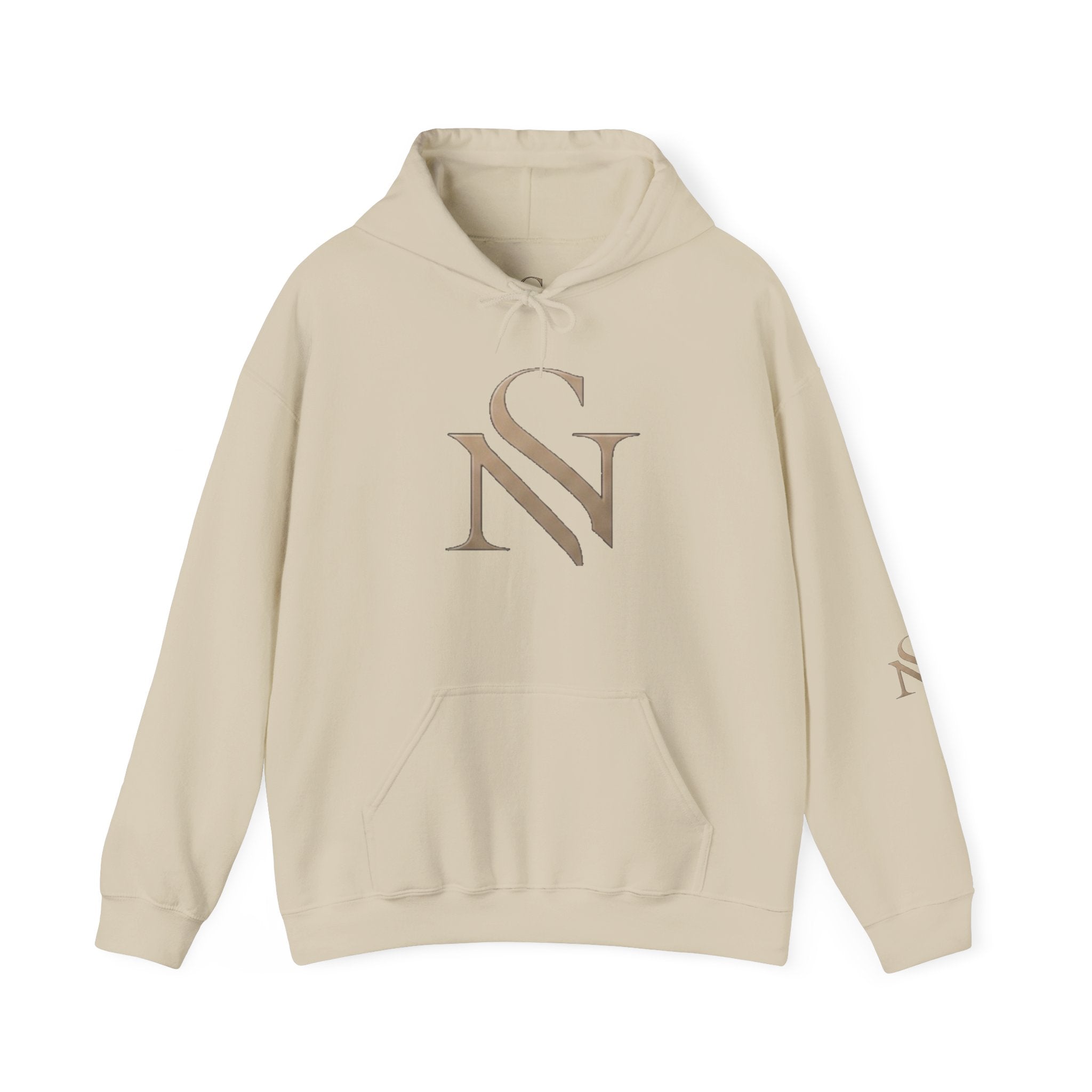Presence in Motion Hoodie - Minimal Monogram Pullover