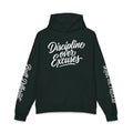 Discipline Over Excuses Hoodie — Motivational Gym Hoodie with Sleeve Script