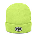 Embroidered Ribbed Beanie — SPVNT Logo Knit Hat