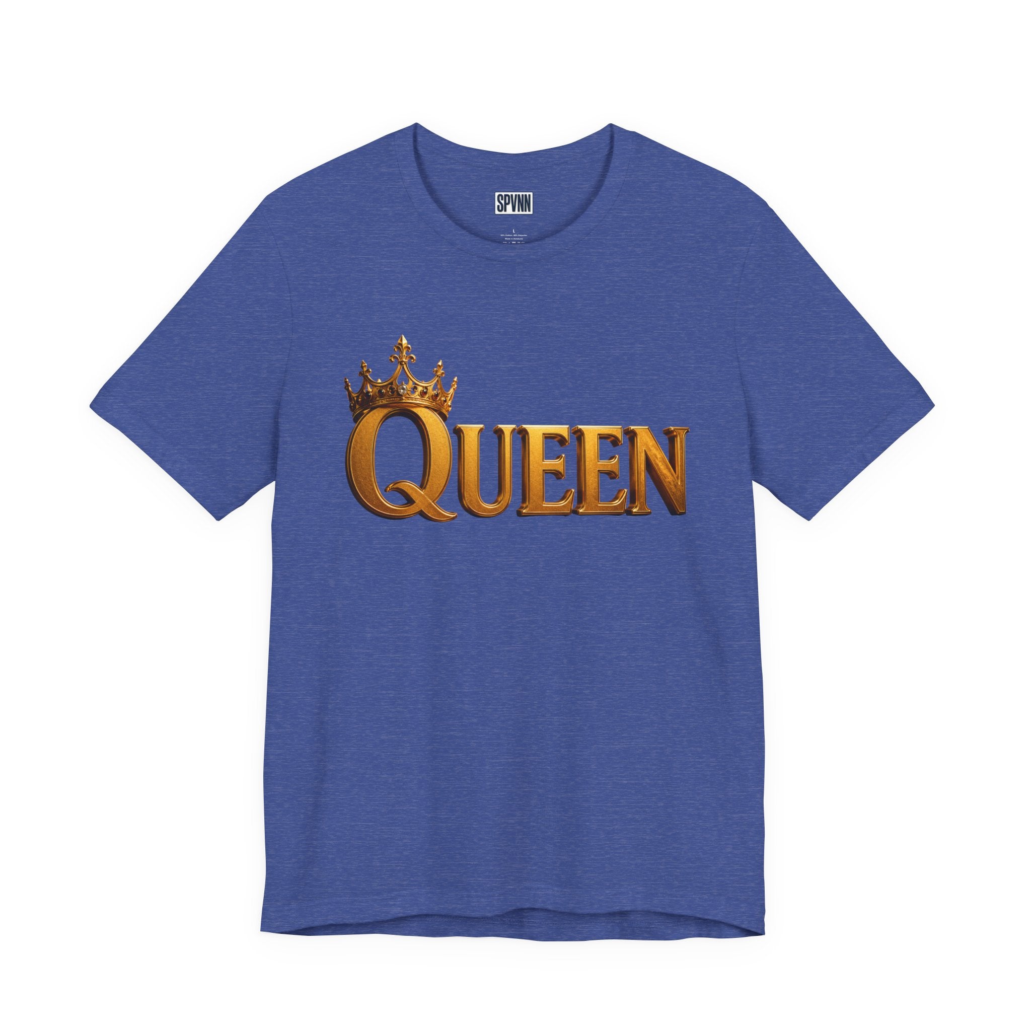Queen Crown T-Shirt — Gold Royalty Graphic Tee