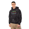 SPVNN Tie-Dye Embroidered Hoodie — Floral Script Chest