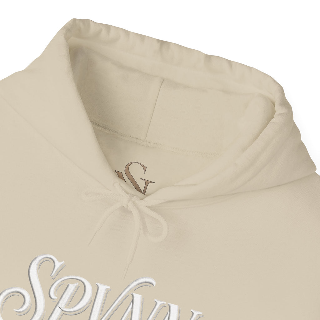 Presence in Motion Hoodie - Minimal Monogram Pullover