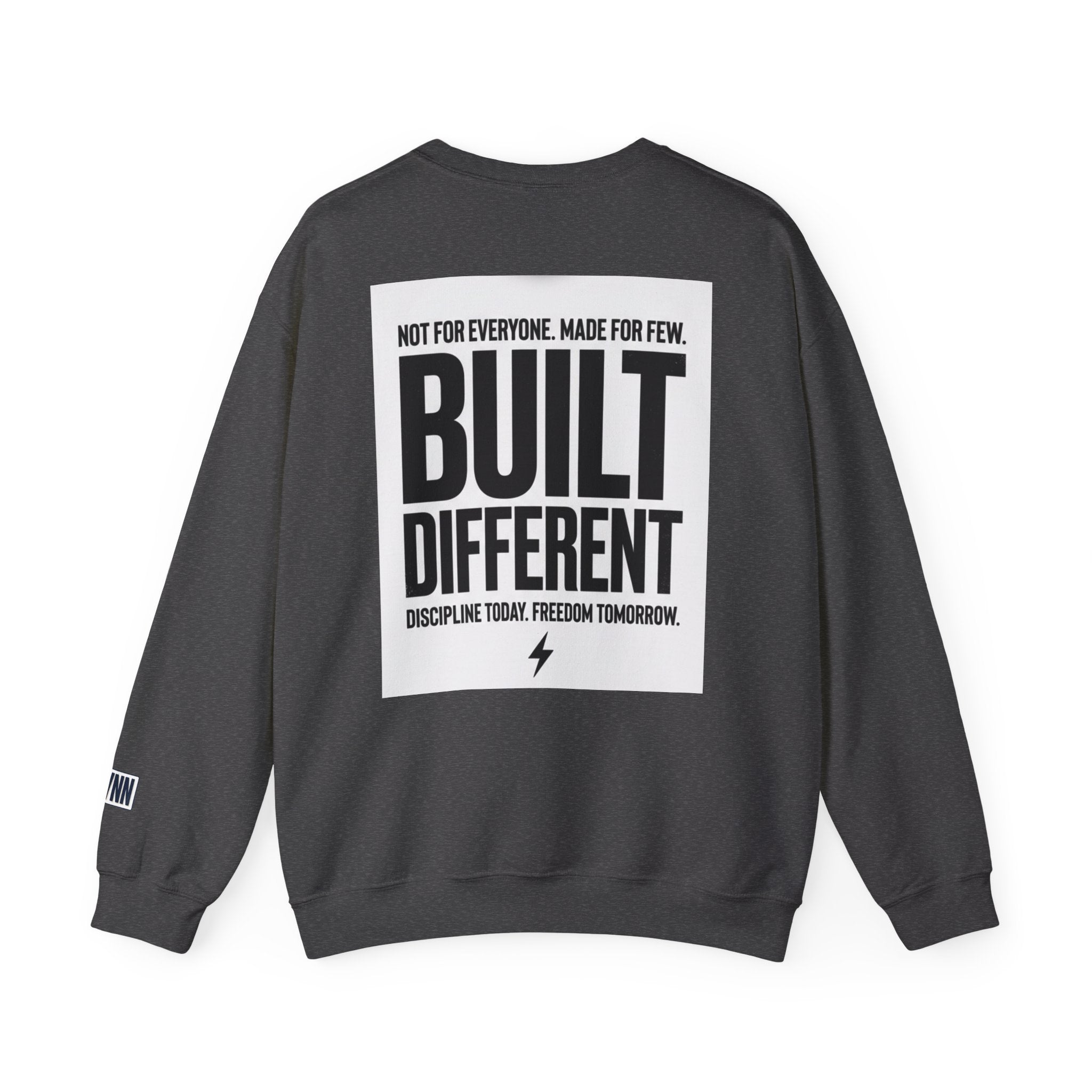 Built Different Crewneck Sweatshirt — "They Watch. I Work. I Win." Motivational Pullover