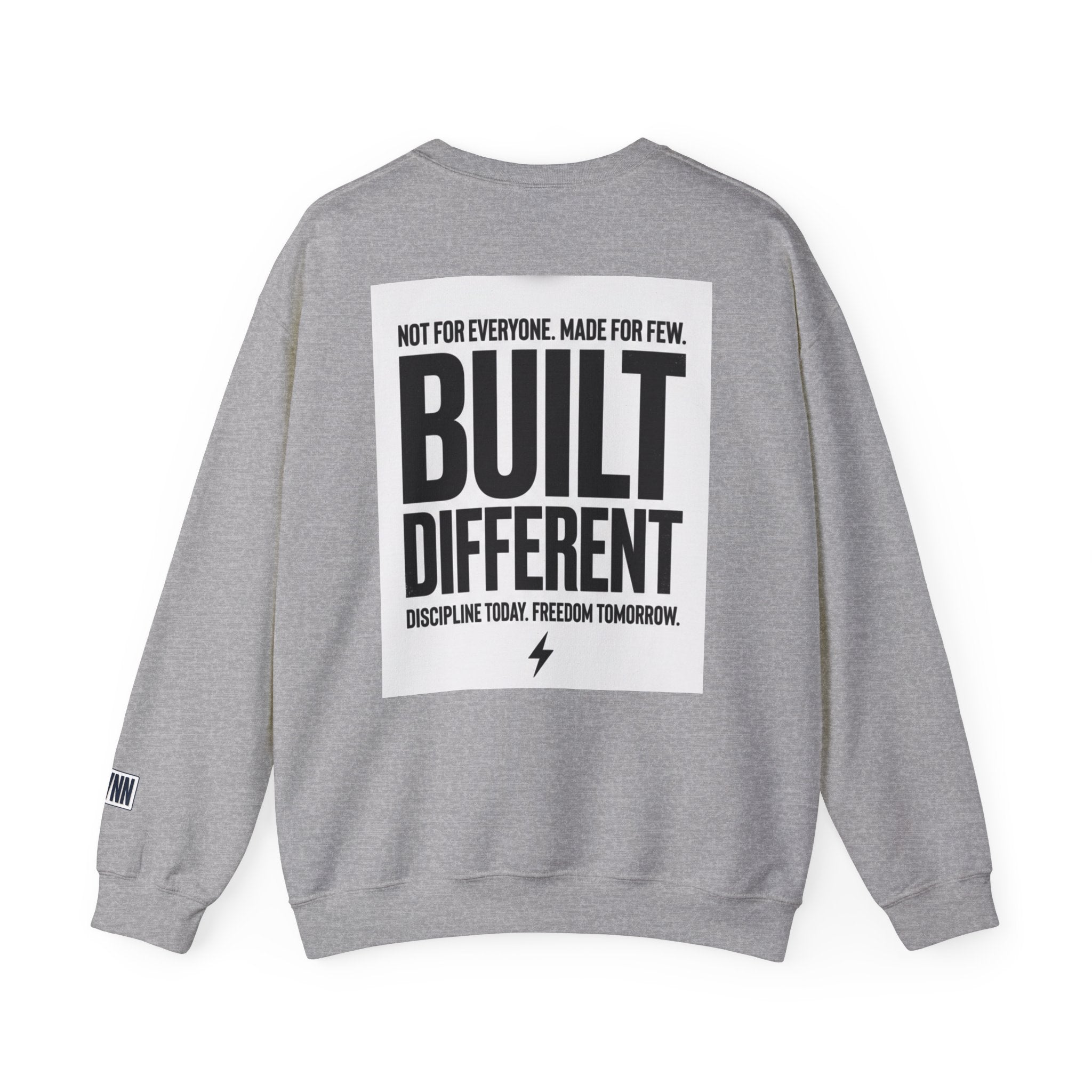 Built Different Crewneck Sweatshirt — "They Watch. I Work. I Win." Motivational Pullover