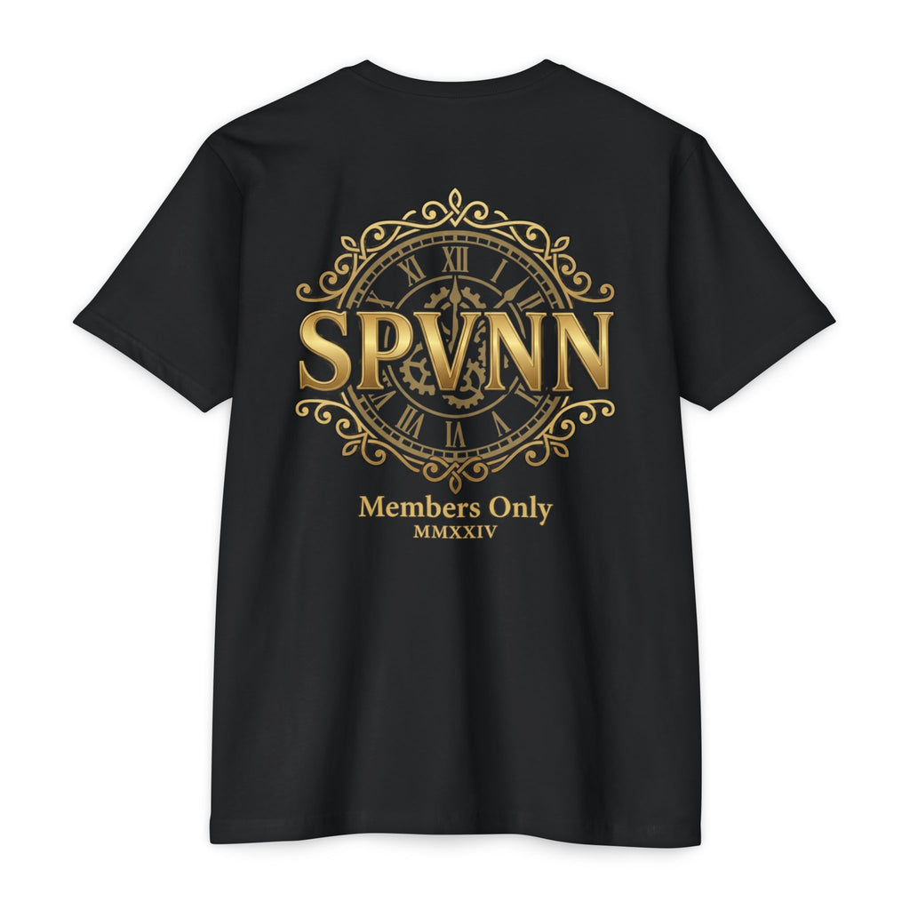SVVNN Gold Crest T-Shirt — "Members Only" Vintage Clock Logo