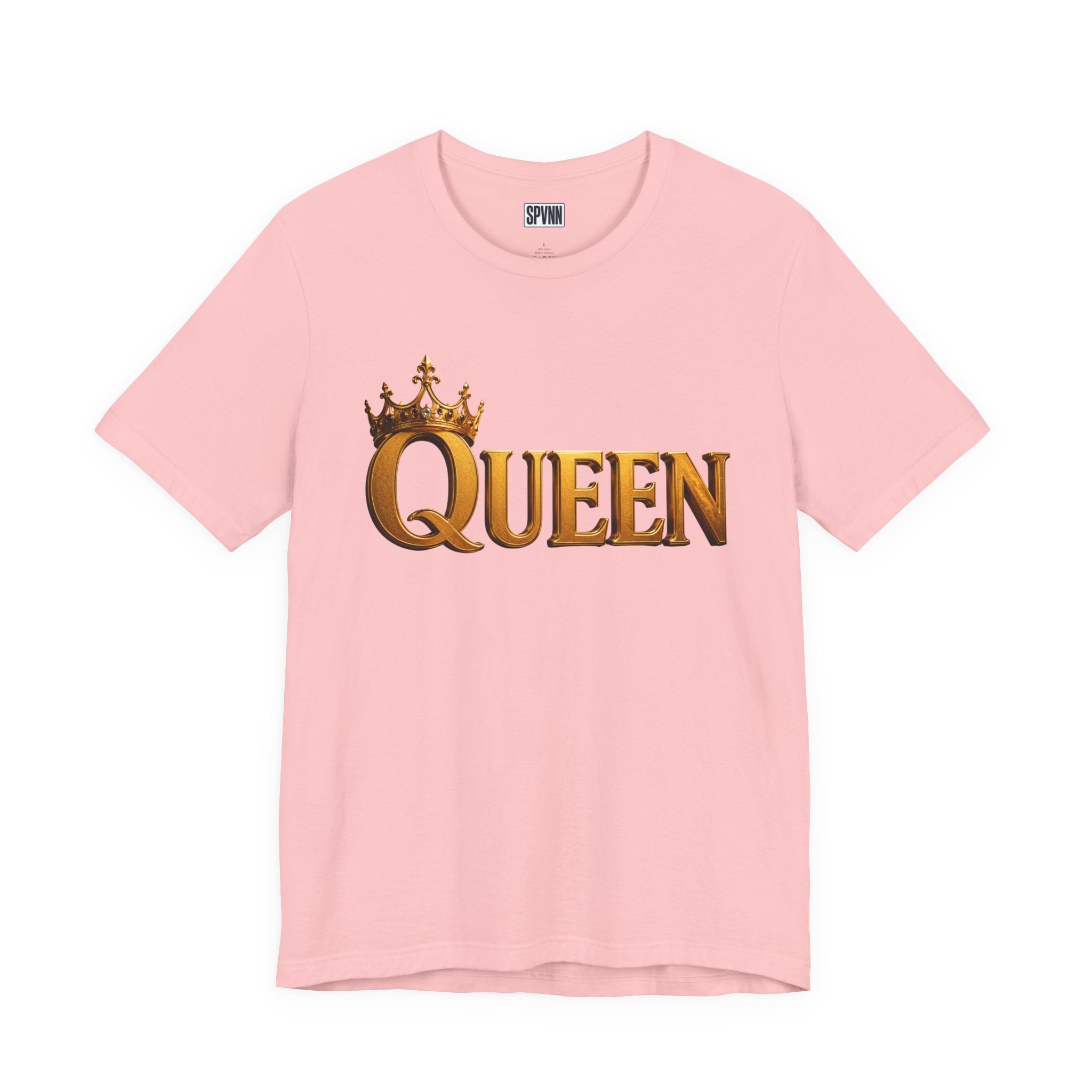 Queen Crown T-Shirt — Gold Royalty Graphic Tee