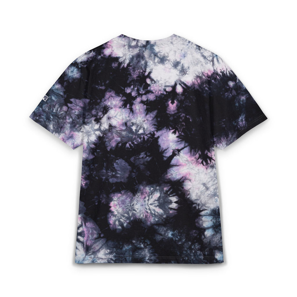 Tie-Dye Spiral Oversized T-Shirt — Rainbow Embroidered Chest Logo