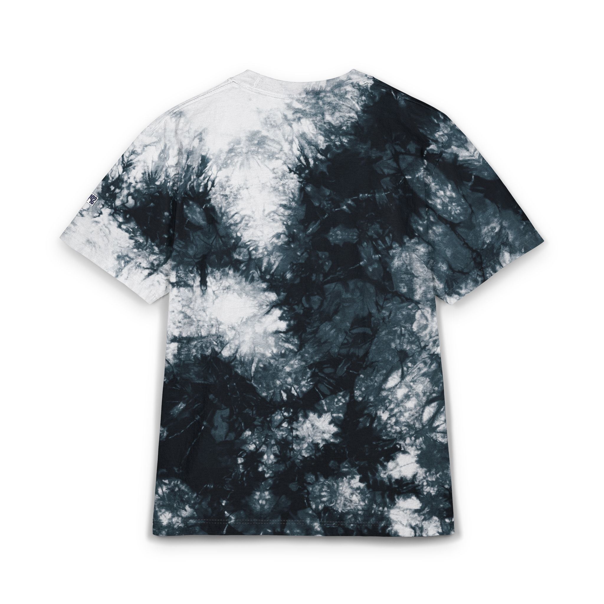 Tie-Dye Spiral Oversized T-Shirt — Rainbow Embroidered Chest Logo