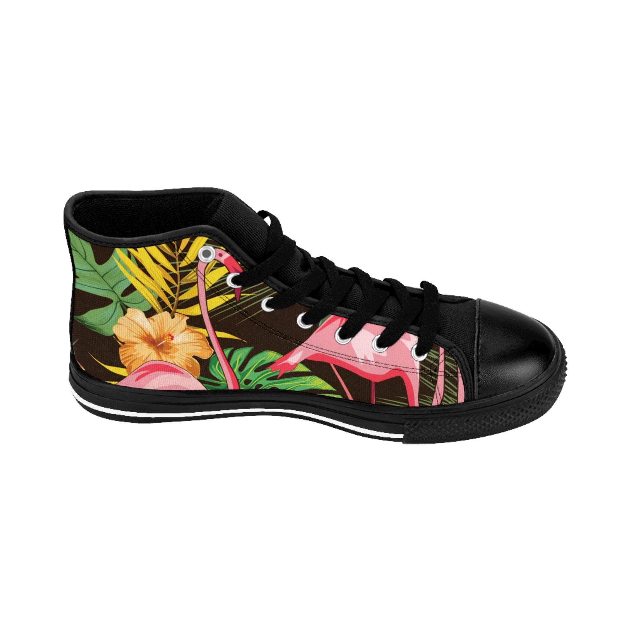 Tropical Flamingo High-Top Sneakers
