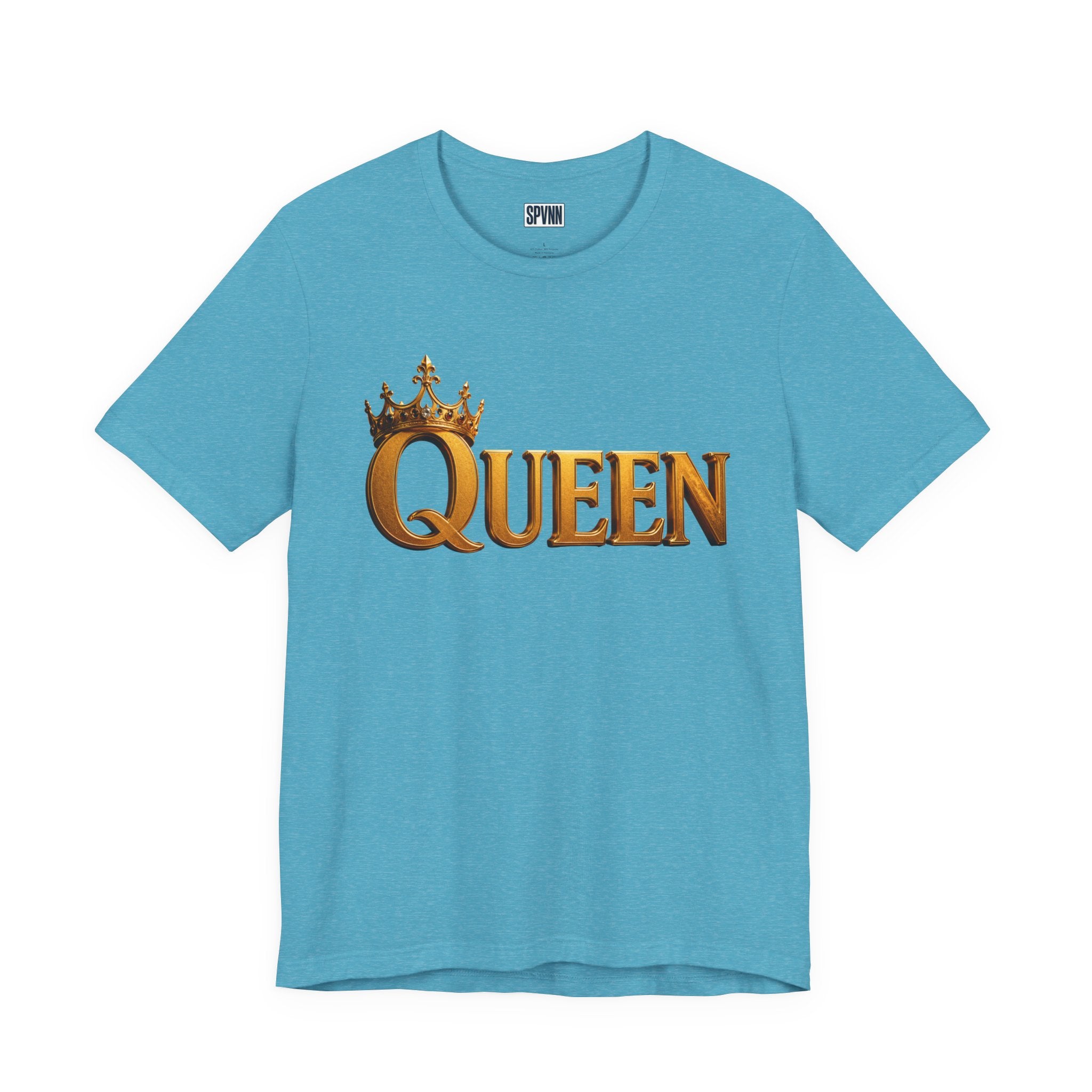 Queen Crown T-Shirt — Gold Royalty Graphic Tee