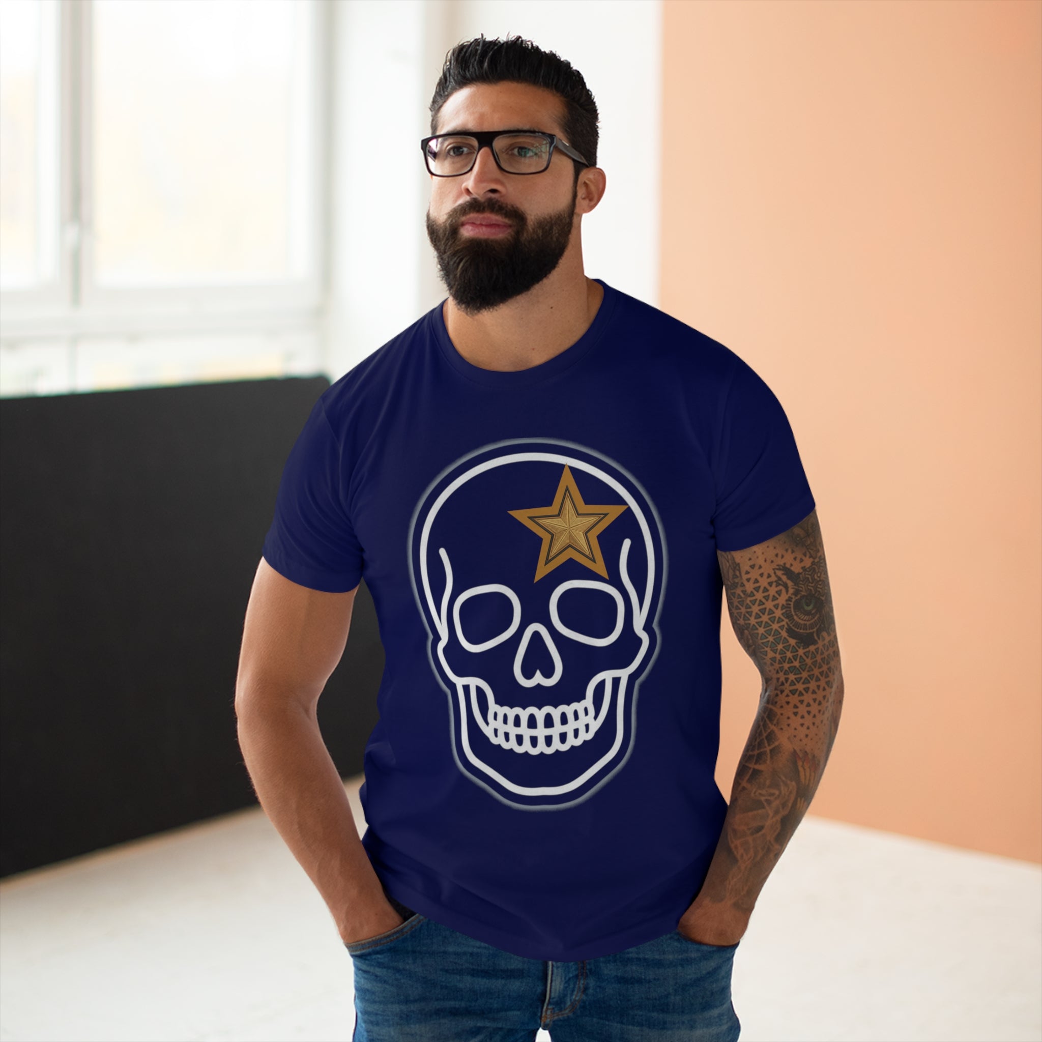 Motorcycle Skull T-Shirt — Vintage Biker Graphic Tee