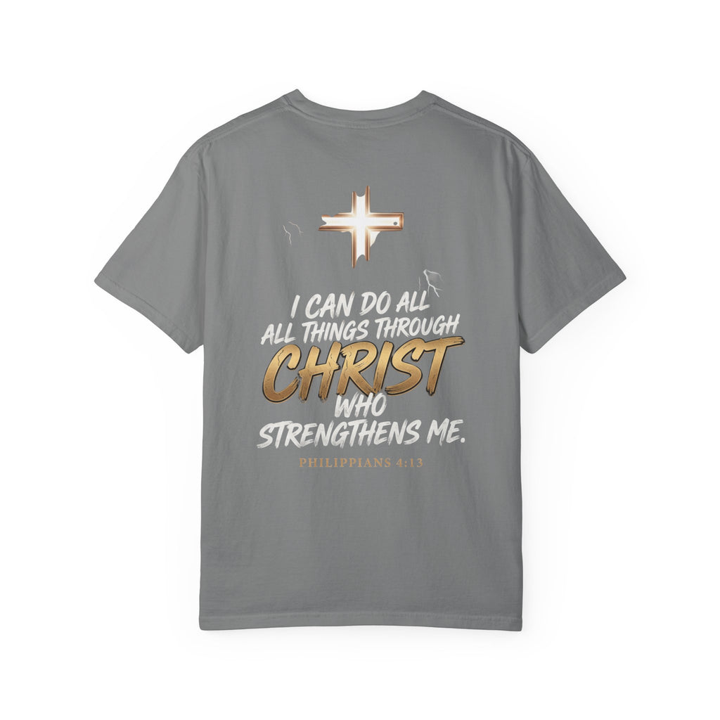 Christian 'Overcome' Graphic T-Shirt — Philippians Faith Tee