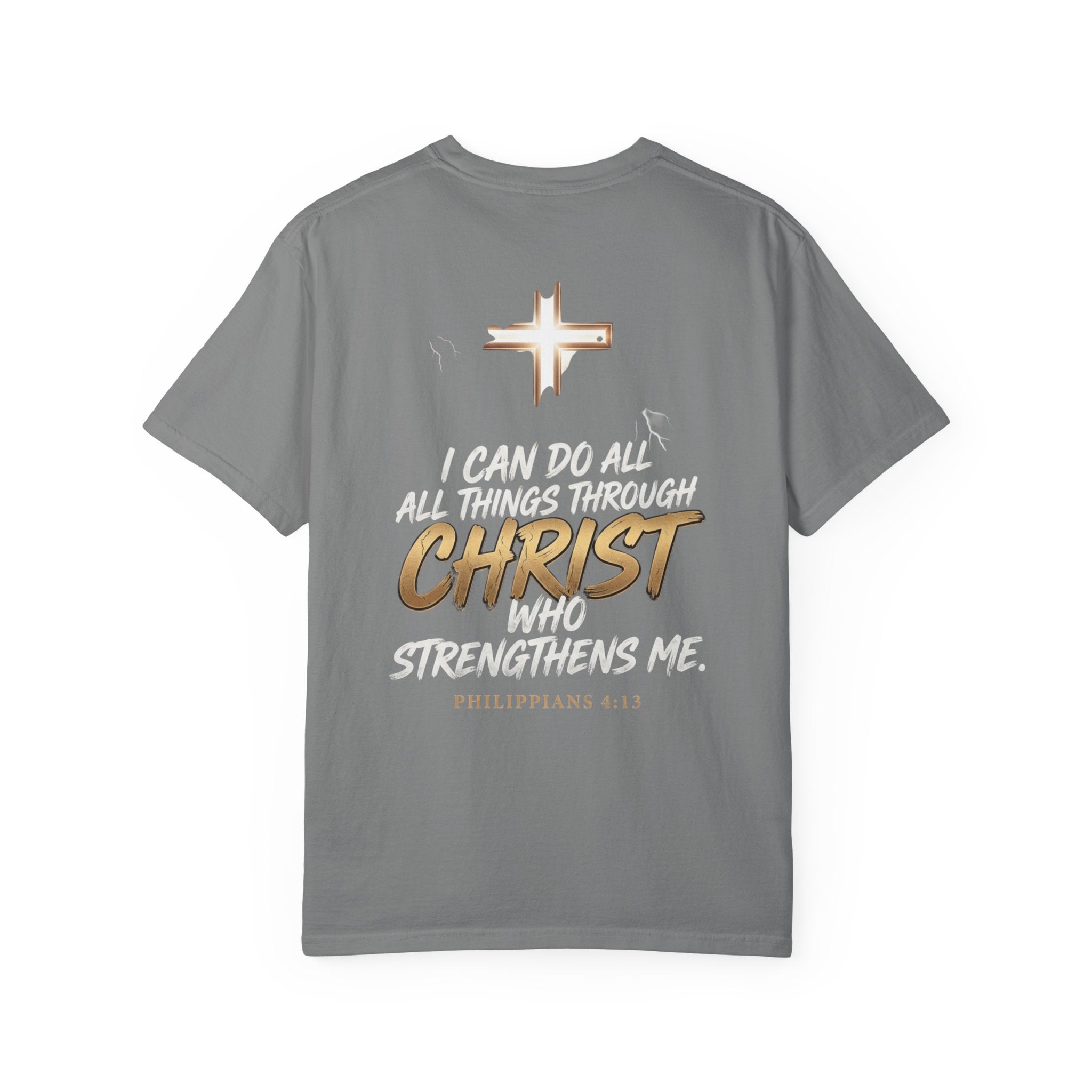 Christian 'Overcome' Graphic T-Shirt — Philippians Faith Tee