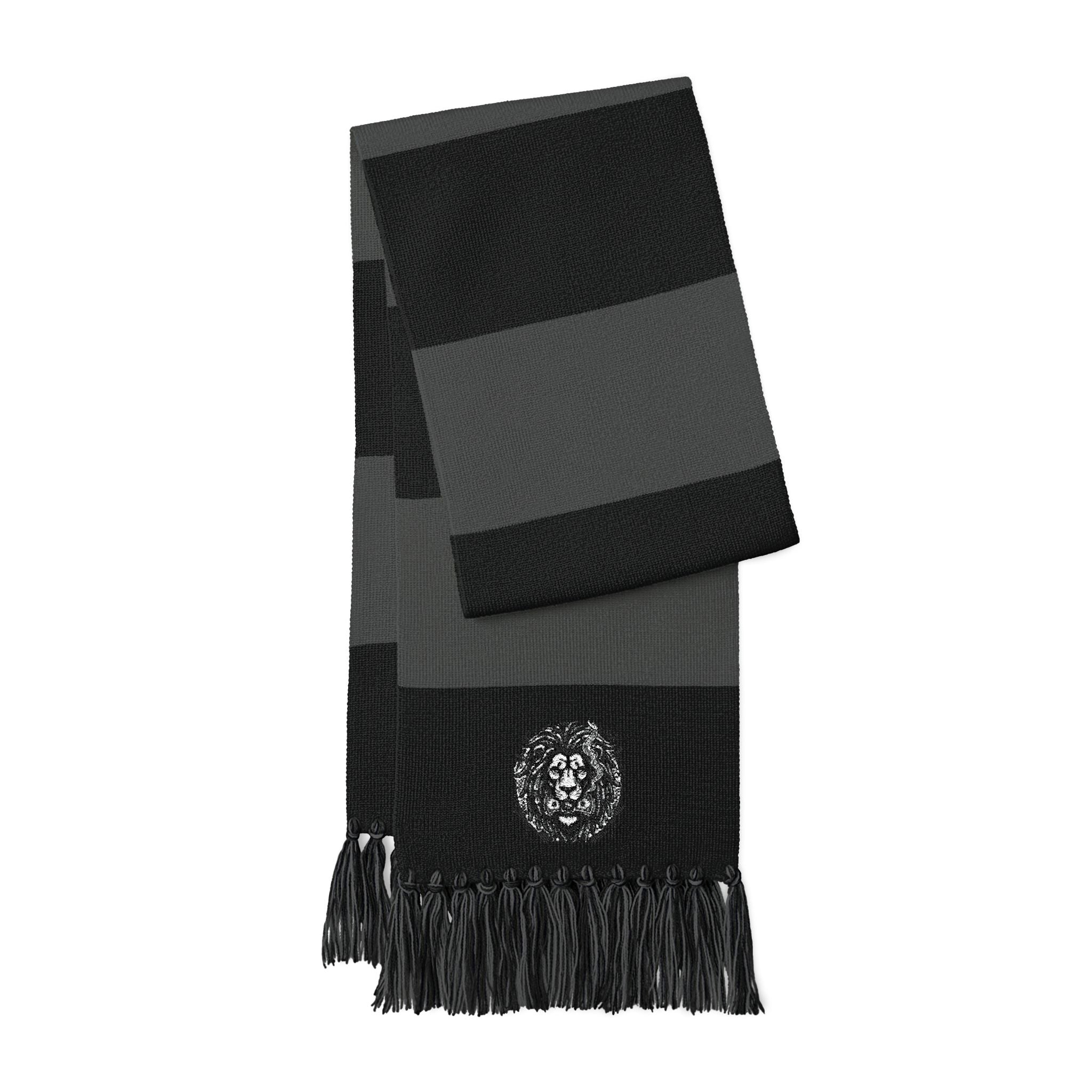 SPVNN Embroidered Spectator Scarf — Striped Crest Patch Supporter Scarf
